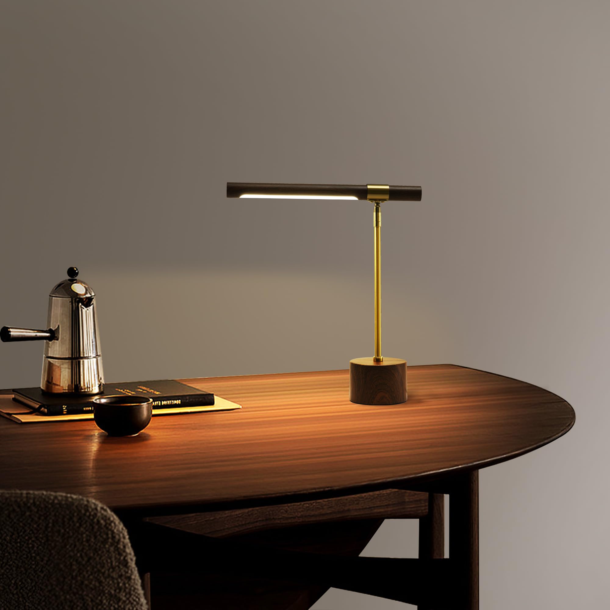 Adjustable Modern LED Table Lamp with Touch Control - 3 Color Modes & Dimmable - Thick Base Folding Swing Arm Metal Desk Lamp for Home Office, Bedroom Nightstand, Reading & Study