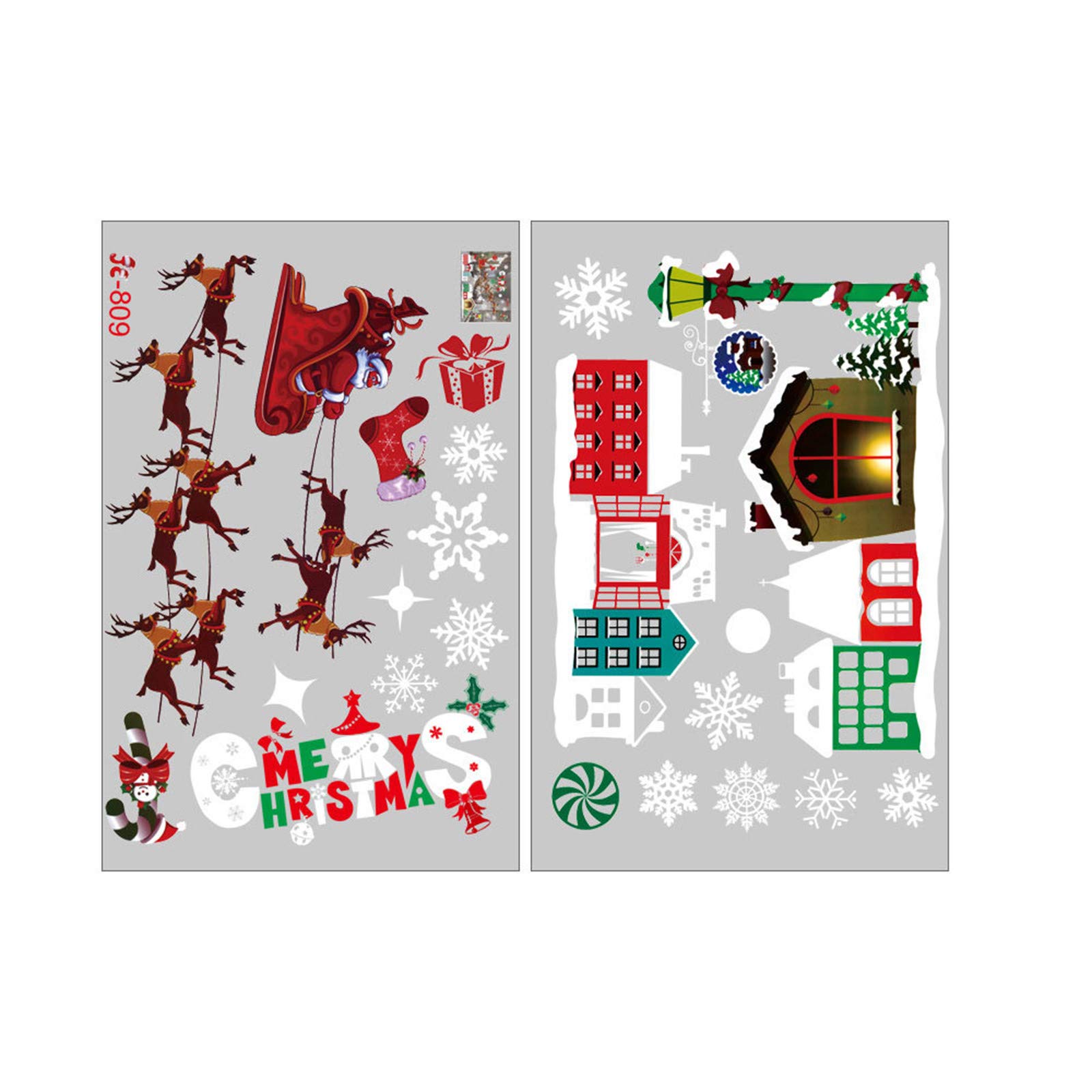 Christmas Snowflake Window Stickers - Creative Holiday Decor for Walls, Windows, Bedroom & Halloween Party Decorations - Perfect for Home, Office, and Seasonal Celebrations