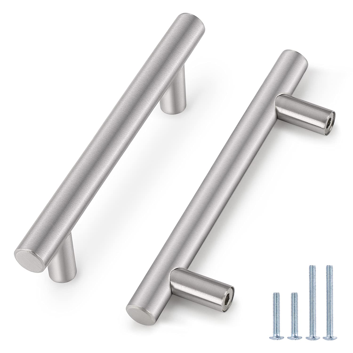 Probrico 30 Pack Stainless Steel T-Bar Cabinet Pulls - 3-3/4