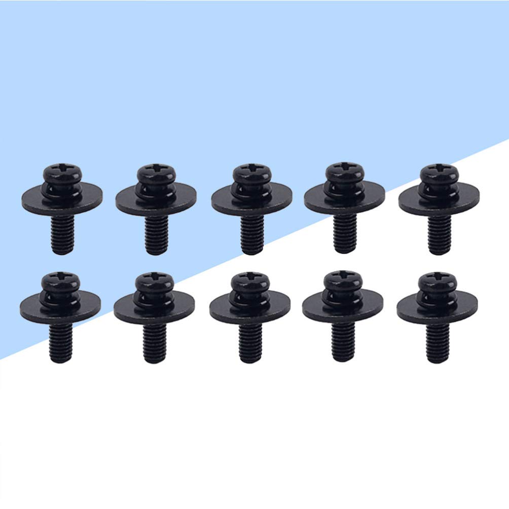 10-Piece Drum Lug Mounting Screws with Washers - Premium Replacement Hardware for Snare & Bass Drum Parts - Perfect for Drum Repair, Maintenance & DIY Projects