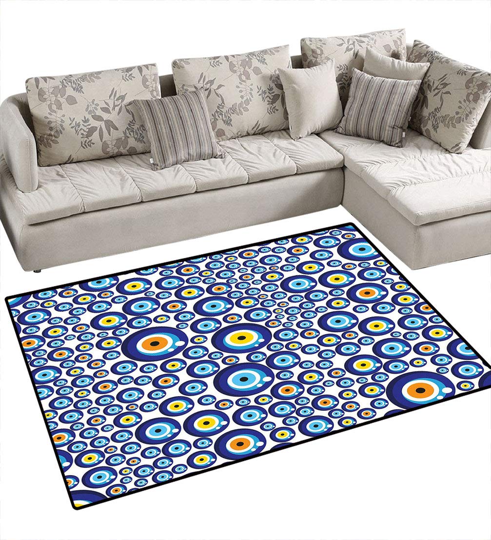 Evil Eye Turkish Area Rug - 6'6