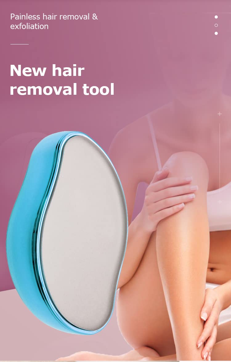 Magic Crystal Hair Remover for Women - Painless Hair Removal for Bikini, Arms, Legs & Butt - Alternative to Razors, Wax & Depilatory Creams - Reusable Epilator for Smooth Skin at Home & Travel