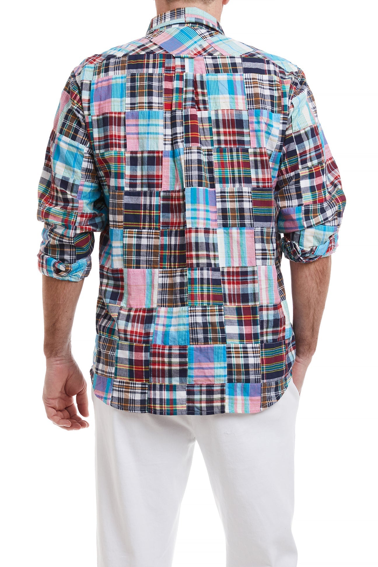 Chase Shirt Weston Patch Madras - Stylish Casual Button-Down Shirt for Men | Perfect for Summer Outings, Beach Vacations & Weekend Getaways