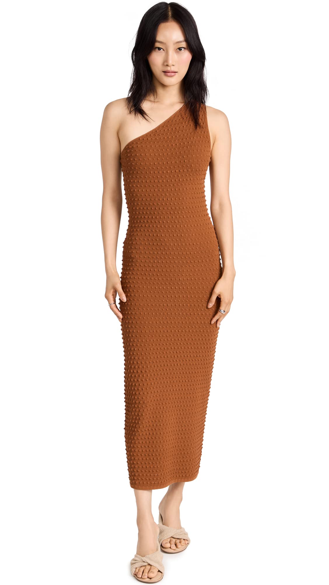Helmut Lang Women's Mini Spike Midi Dress - Stylish Bodycon Party & Evening Cocktail Dress for Women | Perfect for Night Out, Date Night, and Special Occasions