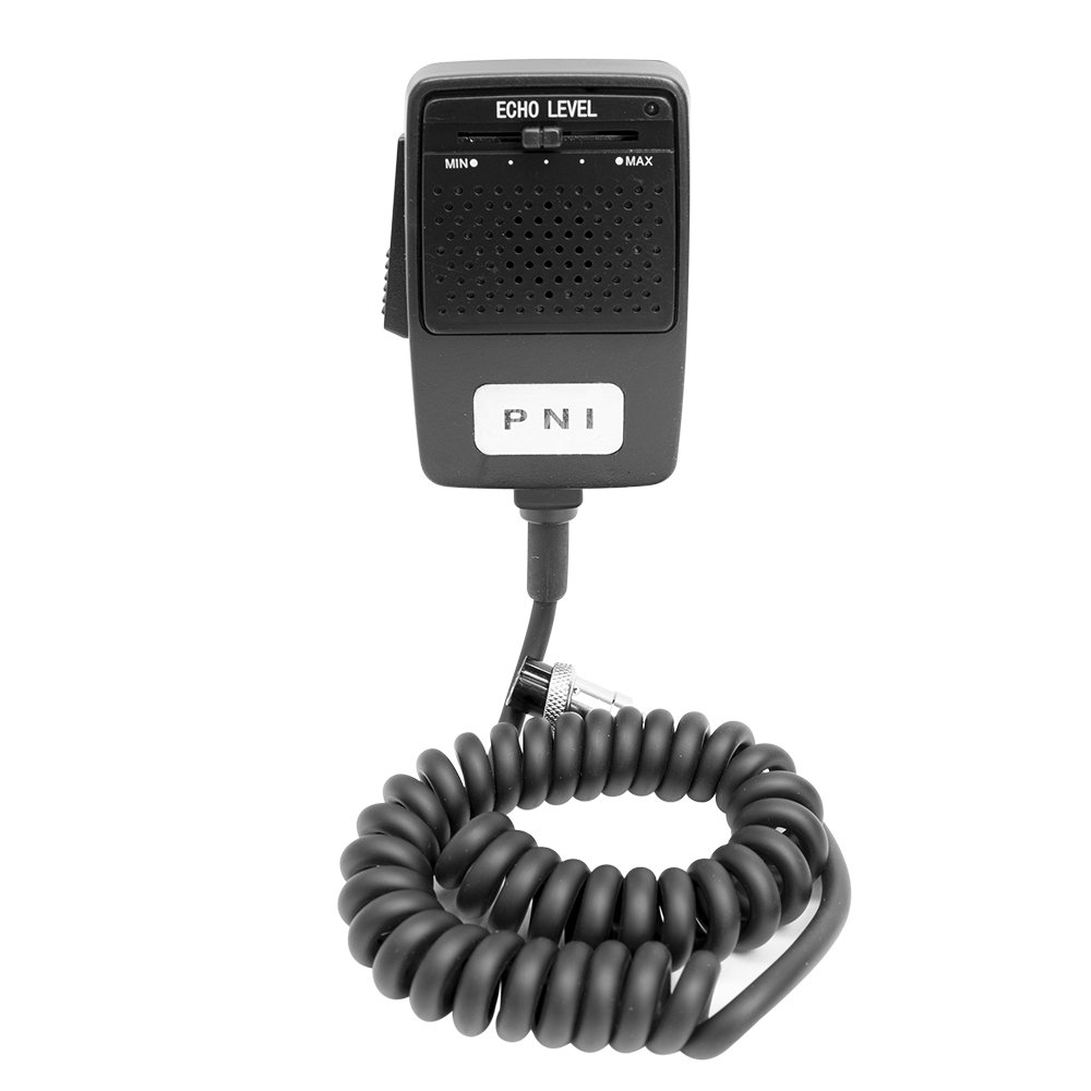 PNI Echo Microphone with 4-Pin Connector for CB Radio - Clear Communication for Truckers & Road Trips