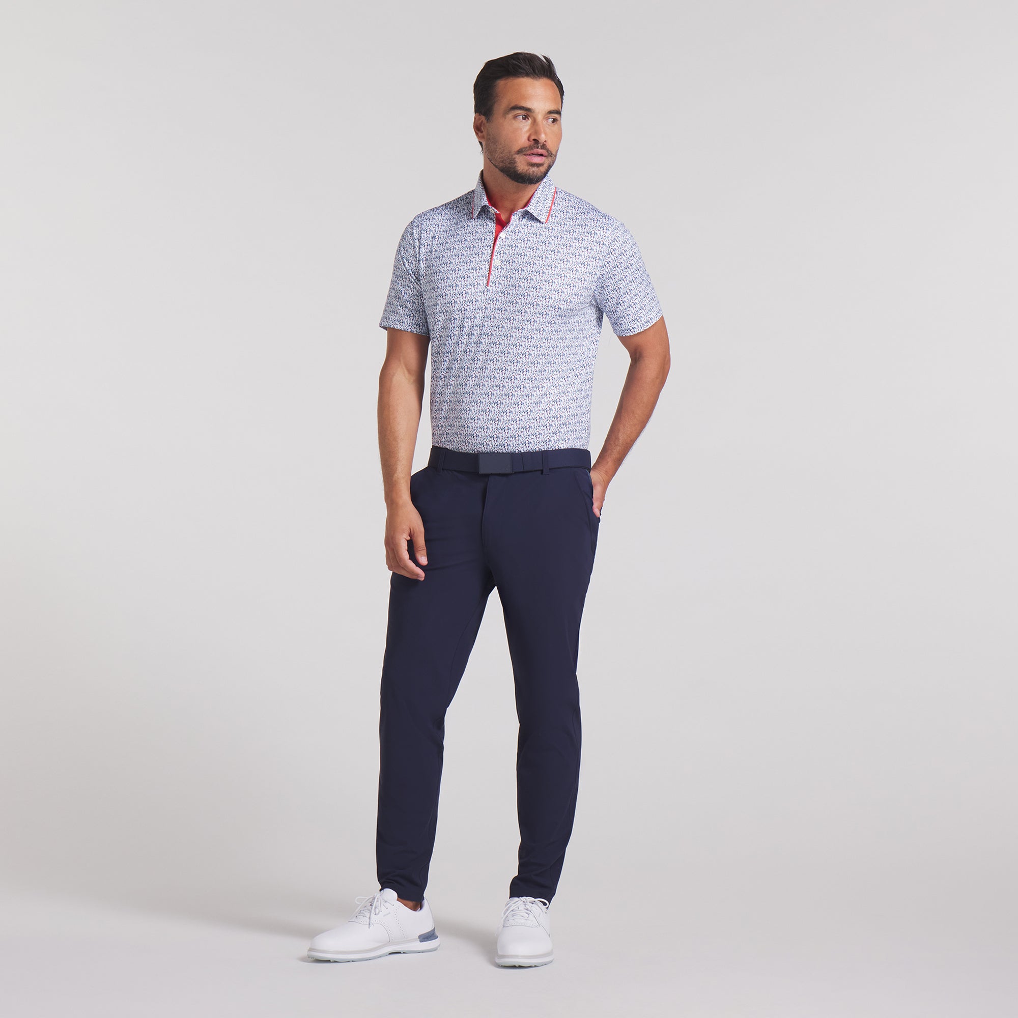 CLOUDSPUN Men's Performance Golf Polo Shirt - Moisture-Wicking, Breathable & UV Protection for Golf, Casual Wear & Outdoor Activities