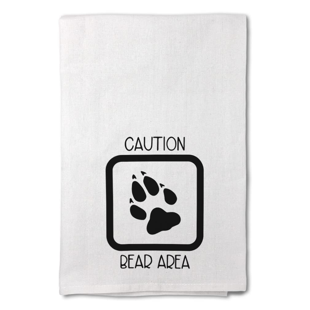 Paw Print Kitchen Towels - Cute Bear Design Dish Towels for Mothers Day Decor, Camping & Cleaning Supplies | Perfect for Kitchen, Picnic & Home Decor