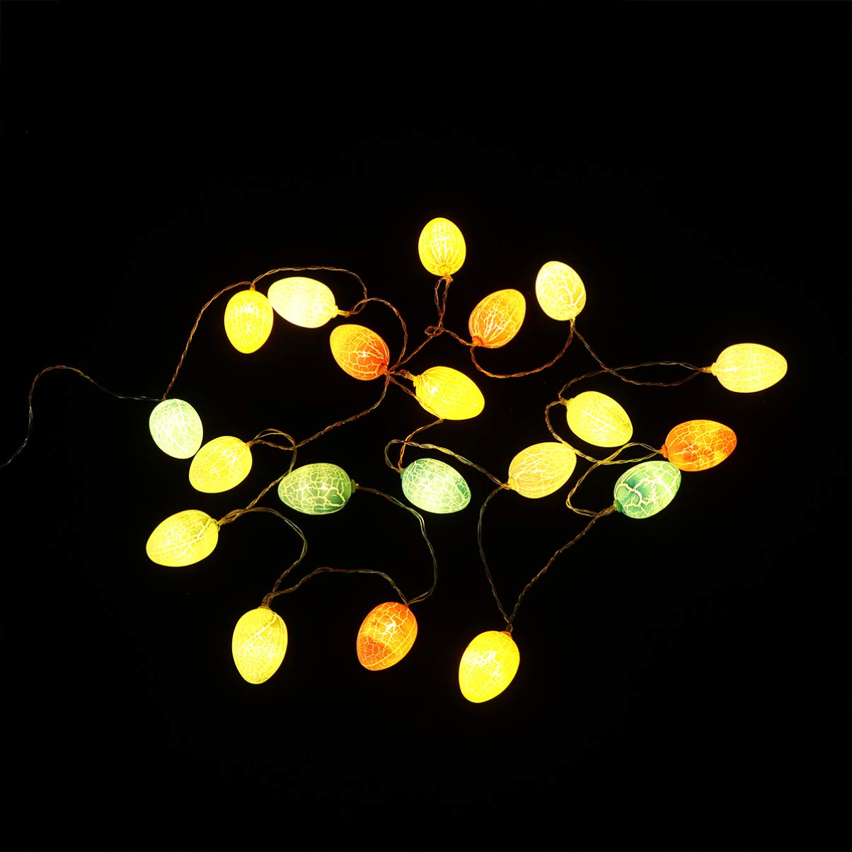 Amosfun Easter LED String Lights - 20 USB Fairy Lights for Spring Easter Party Decor, Indoor & Outdoor Decoration - Perfect for Home, Garden, Wedding, and Holiday Celebrations