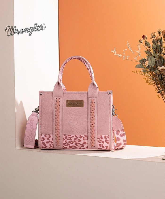 Wrangler Cow Print Crossbody Tote Bag for Women - Stylish Western Handbag for Everyday Use, Shopping & Travel