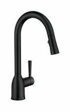 Moen Adler Matte Black Kitchen Faucet with Pull-Down Sprayer - Model 87233BL | Modern Design for Sink, Dishwashing & Food Prep | Durable Finish for Daily Kitchen Use