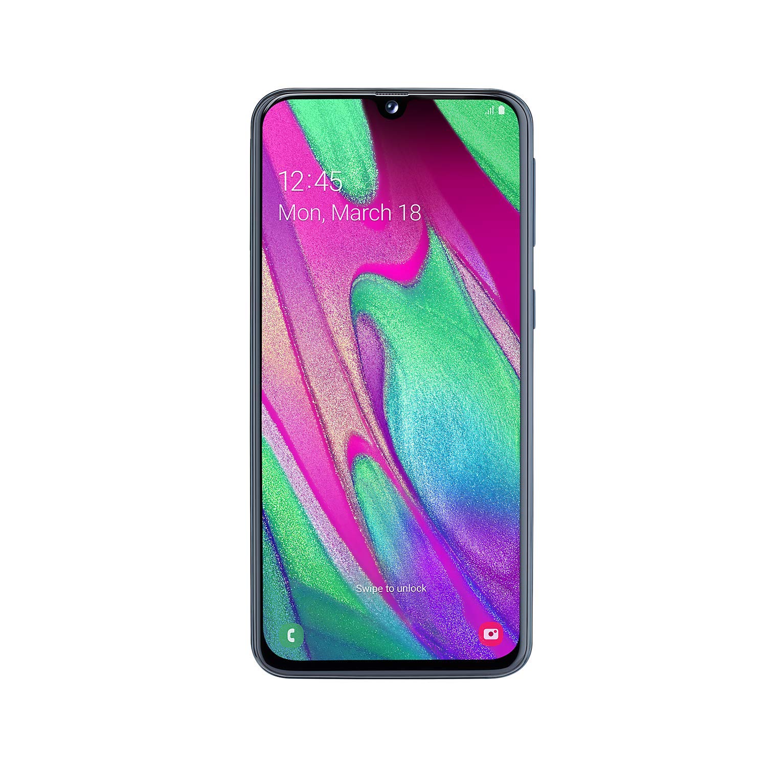Refurbished Samsung Galaxy A40 Dual SIM 64GB Smartphone - Black (Renewed) | Unlocked Android Phone for Travel & Business | Fast Shipping in USA