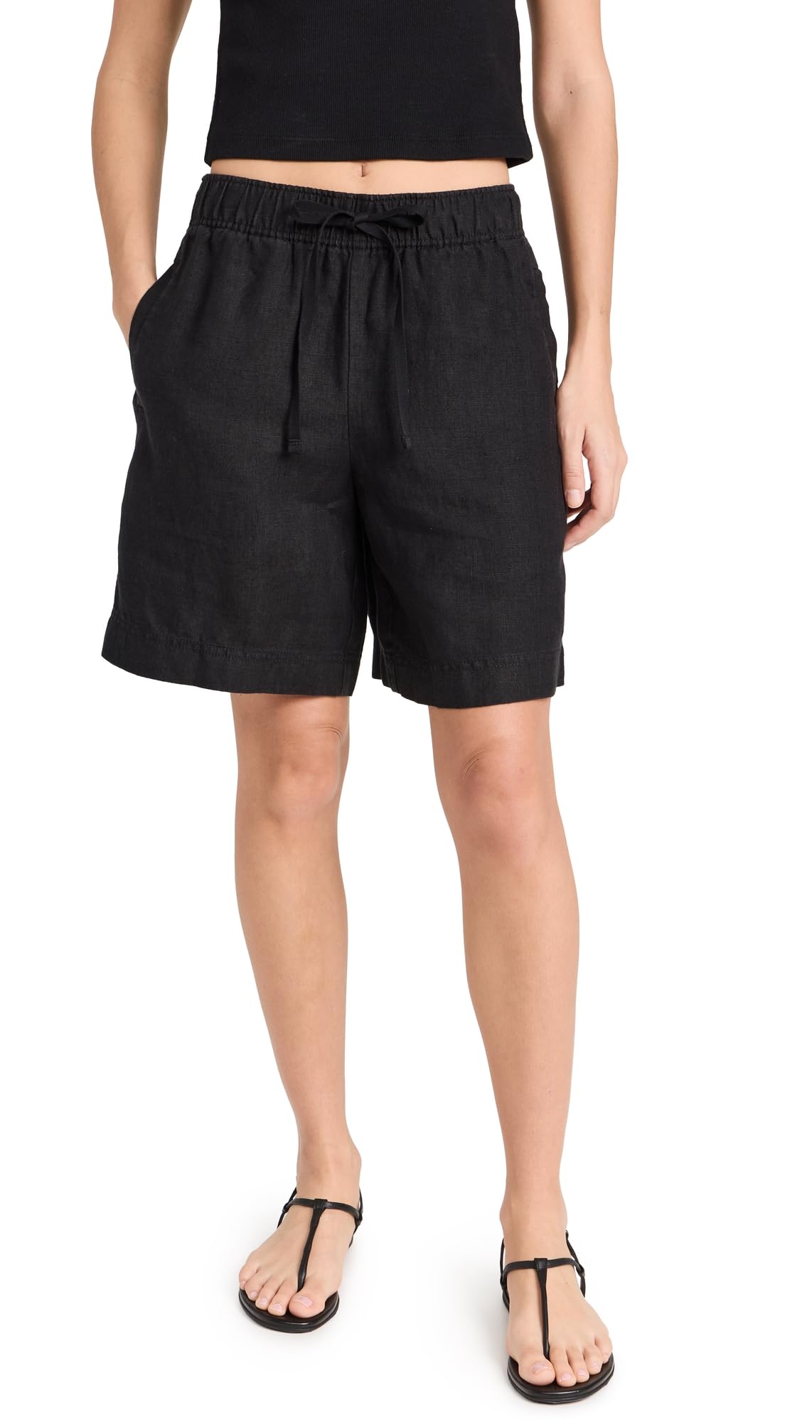 Vince Women's Hemp Pull-On Shorts - Comfortable Casual Summer Shorts for Women | Perfect for Beach, Travel & Everyday Wear