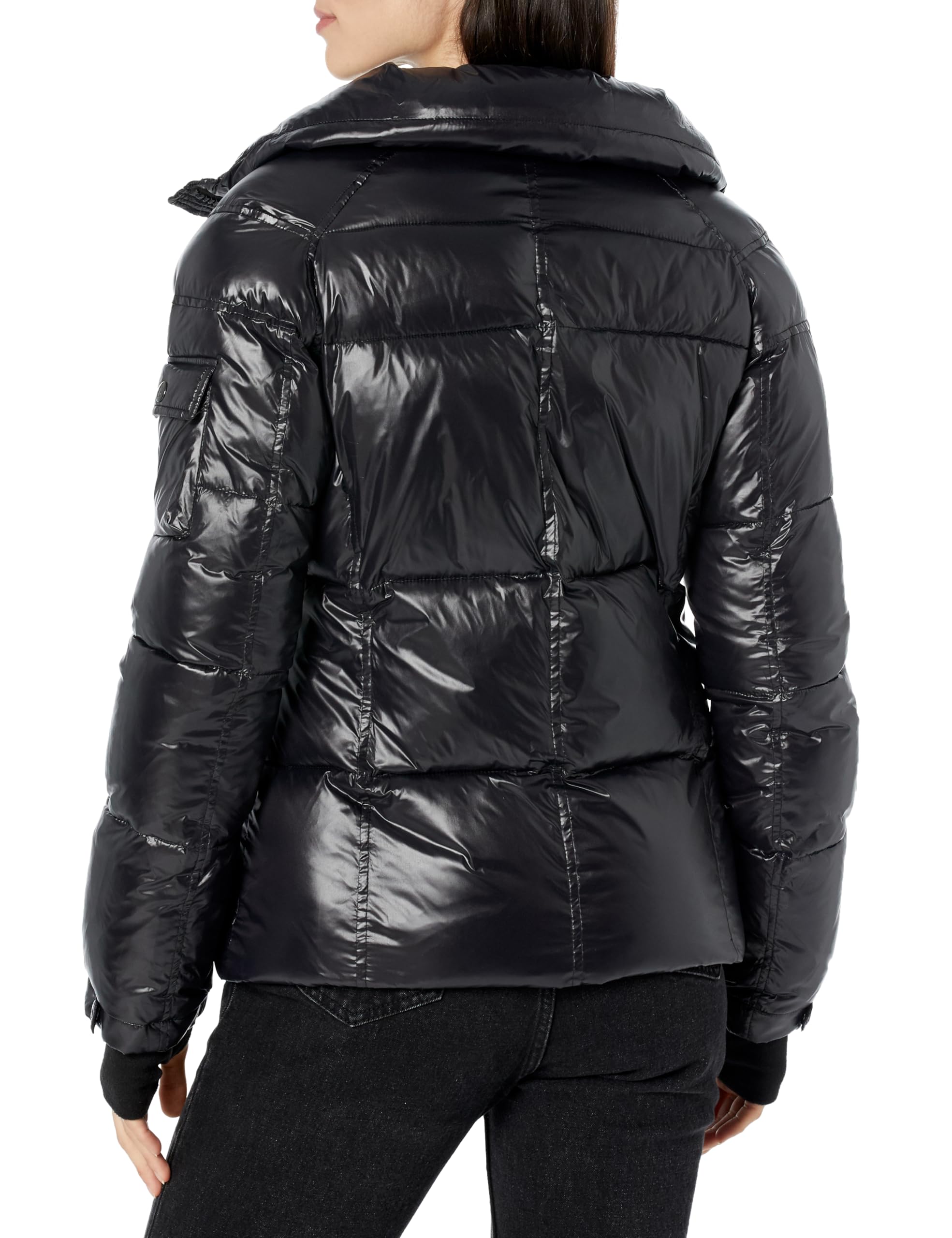 S13 Women's Gloss Kylie Puffer Coat - Winter Warm Faux Fur Hooded Jacket for Fashion & Outdoor Activities | Perfect for Snow, Travel & Daily Wear
