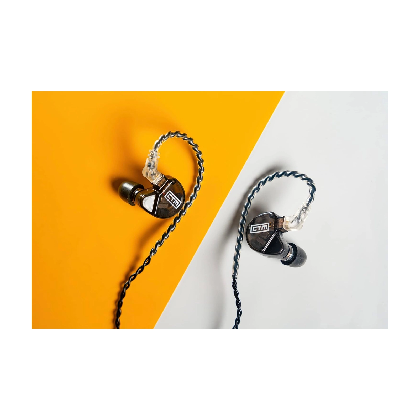 CTM CE220 Dual Driver In-Ear Monitor Headphones - High Fidelity Sound for Musicians, Audiophiles & Gaming - Perfect for Live Performances, Studio Recording & Travel