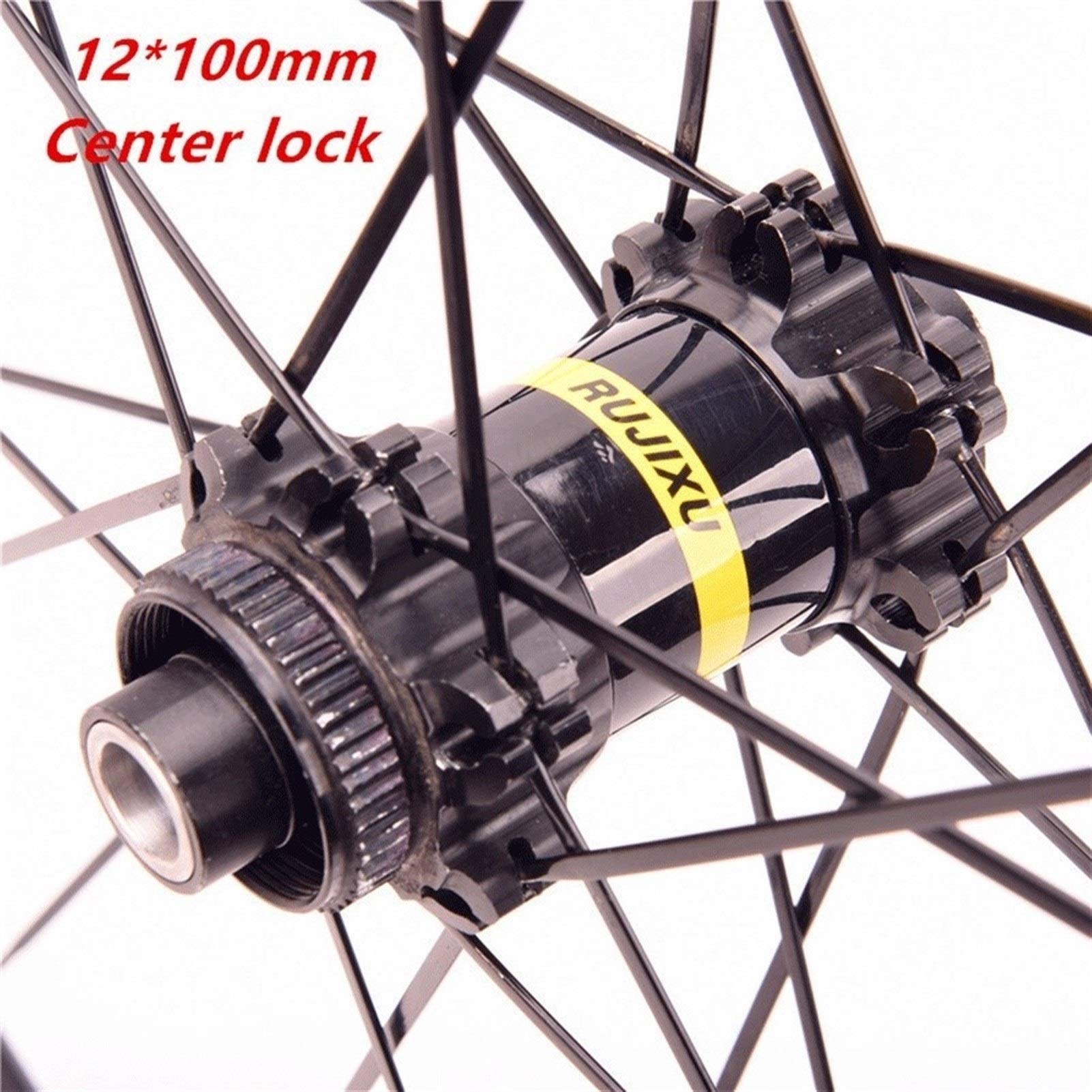 Premium 700C Road Bike Wheelset - Double Wall Rim, 25mm Width, Center Lock Disc Brake, 12mm Axle - Compatible with 8/9/10/11 Speed Cassette Hub (24 Hole) - Ideal for Road Cycling, Commuting & Performance Riding