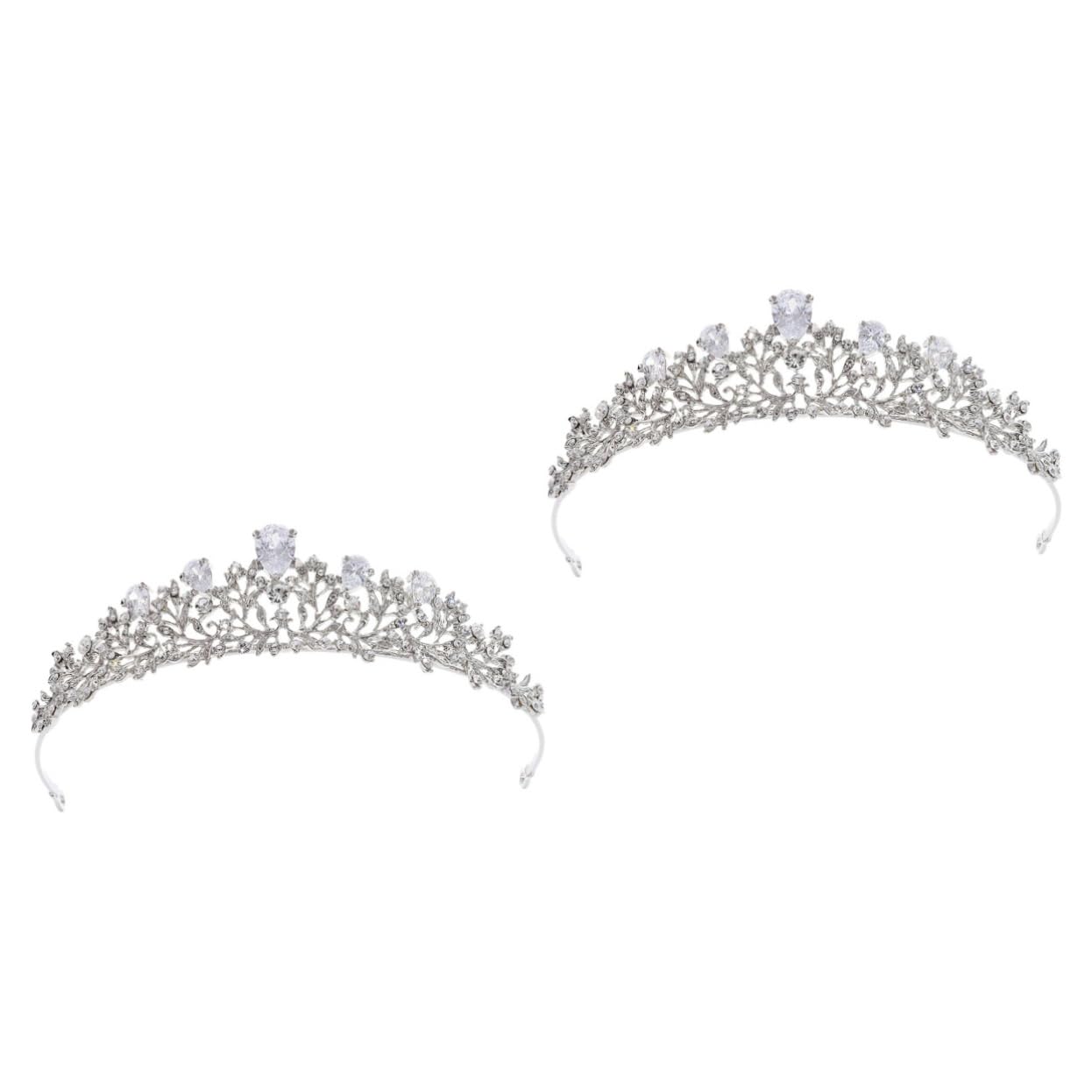 SOIMISS 2-Piece Rhinestone Bridal Headpiece Set - Women's Wedding Hair Accessories, Crystal Headbands & Hair Hoops for Bride, Bridesmaids - Perfect for Weddings, Prom, Parties & Special Occasions