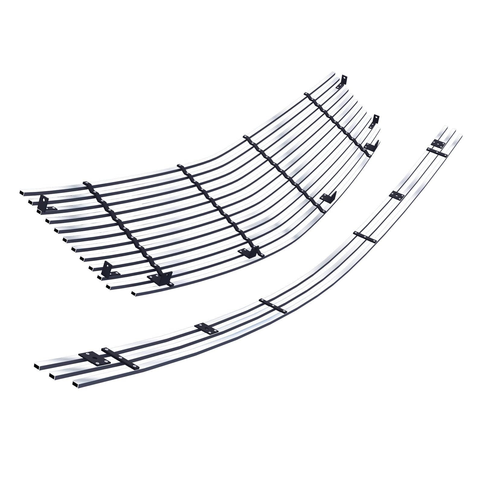 APS Compatible with Cadillac CTS 2003-2007 Main Upper Lower Bumper Billet Front Grill Grille Insert Combo S18-A22978A - Upgrade Your Car's Style for Street Shows & Daily Driving