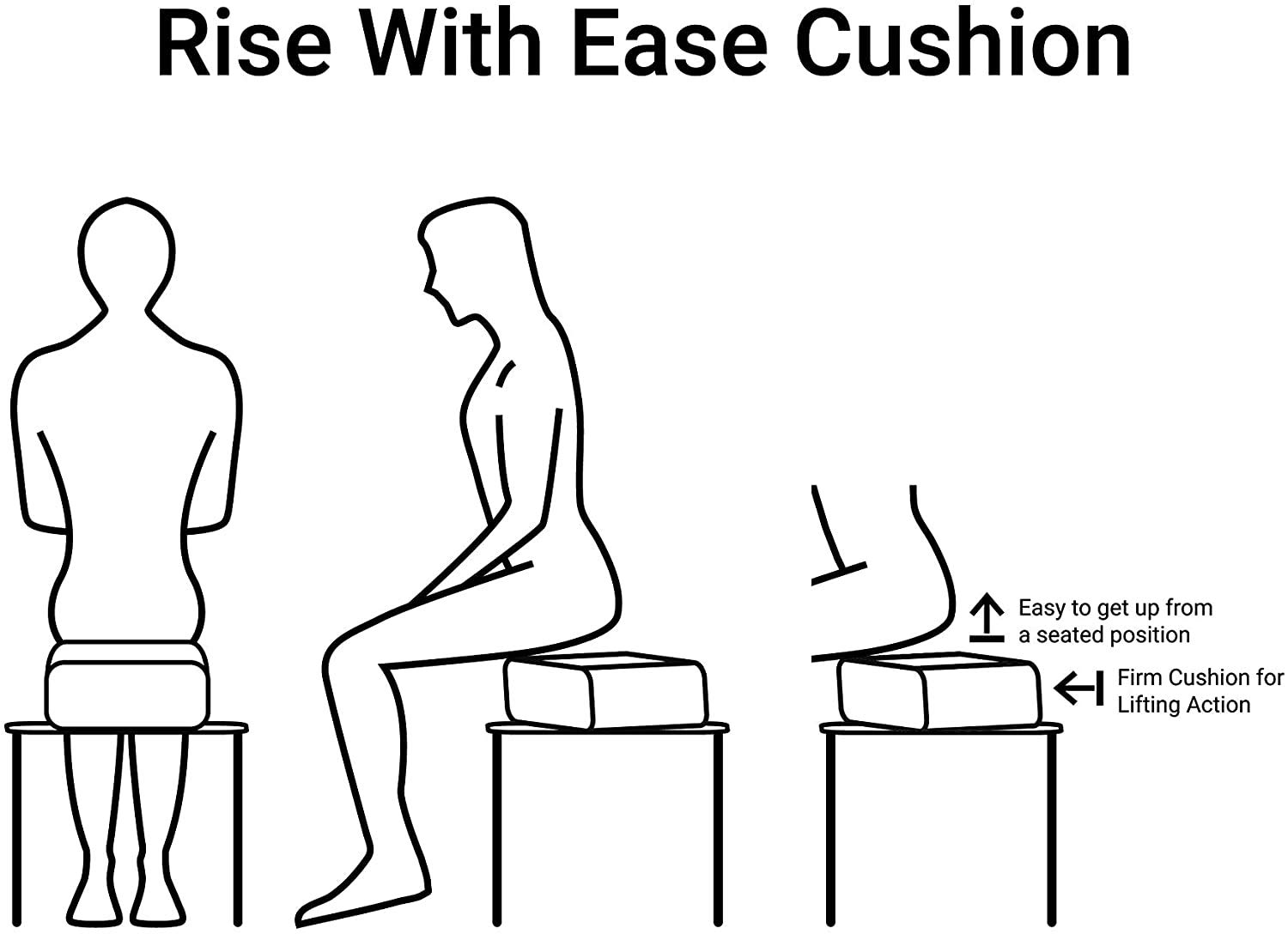Premium Thick Firm Seat Cushion - 15.5