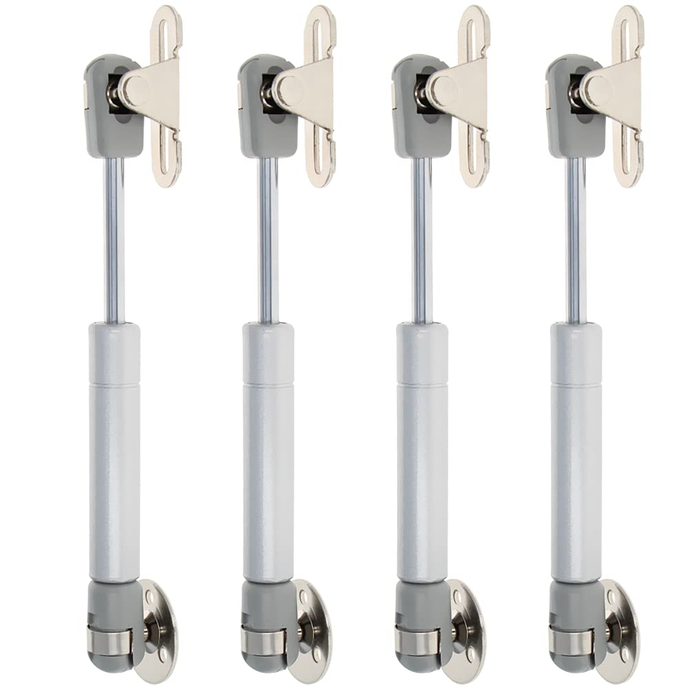 **Yinpecly Adjustable Gas Shock Strut Spring - 175mm Length Heavy Duty Ball Furniture Head Rod for DIY Window, Floor Hatch, Trap Door & Toolbox Lid (Silver, 4PCS) - Perfect for Home Renovation & Furniture Upgrades**