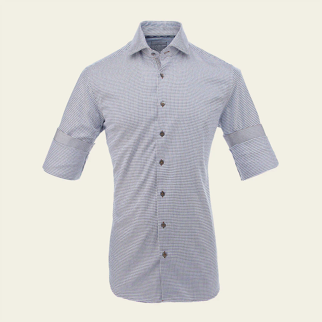 CMS0109 Men's Navy Blue Casual Cotton Shirt - Breathable & Stylish for Everyday Wear, Office, and Outdoor Activities