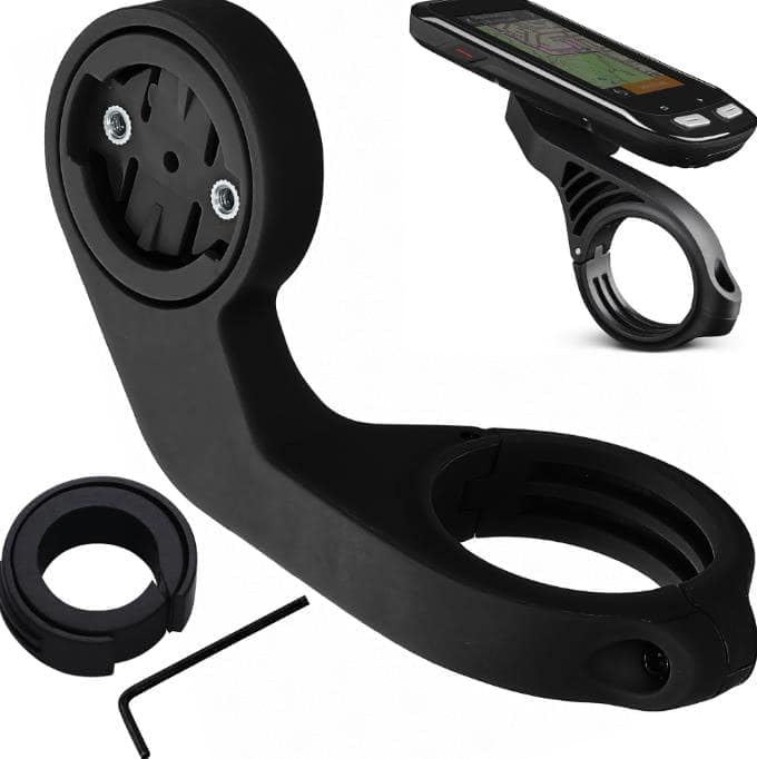 kwmobile Bike Handlebar GPS Mount Compatible with Garmin Edge - Outdoor Sports Accessory - Black - Perfect for Cycling, Hiking & Outdoor Adventures