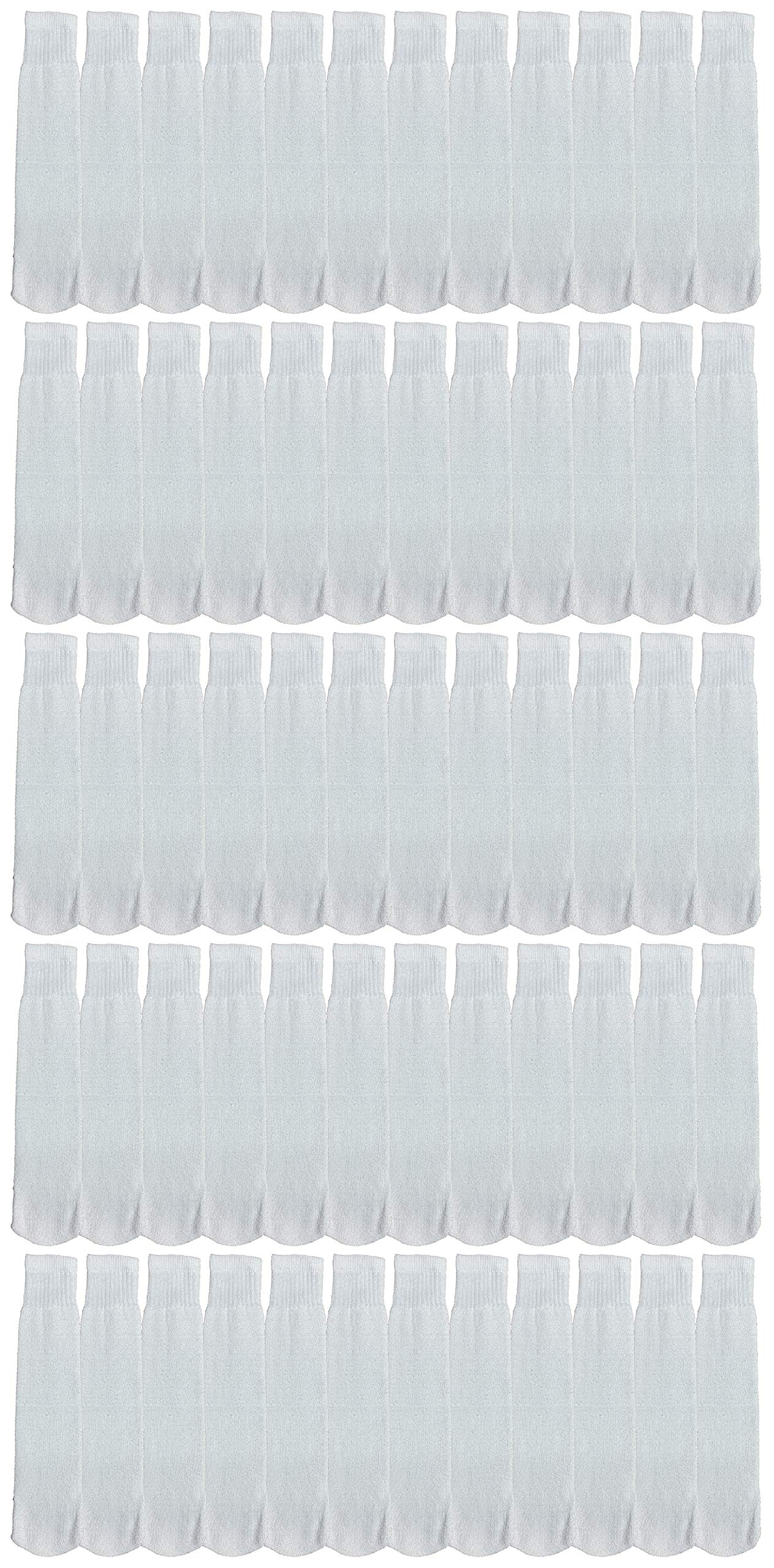Yacht & Smith 240 Pairs Bulk Kids Cotton Tube Socks - Boys & Girls Referee Style Socks for Sports, School & Daily Wear