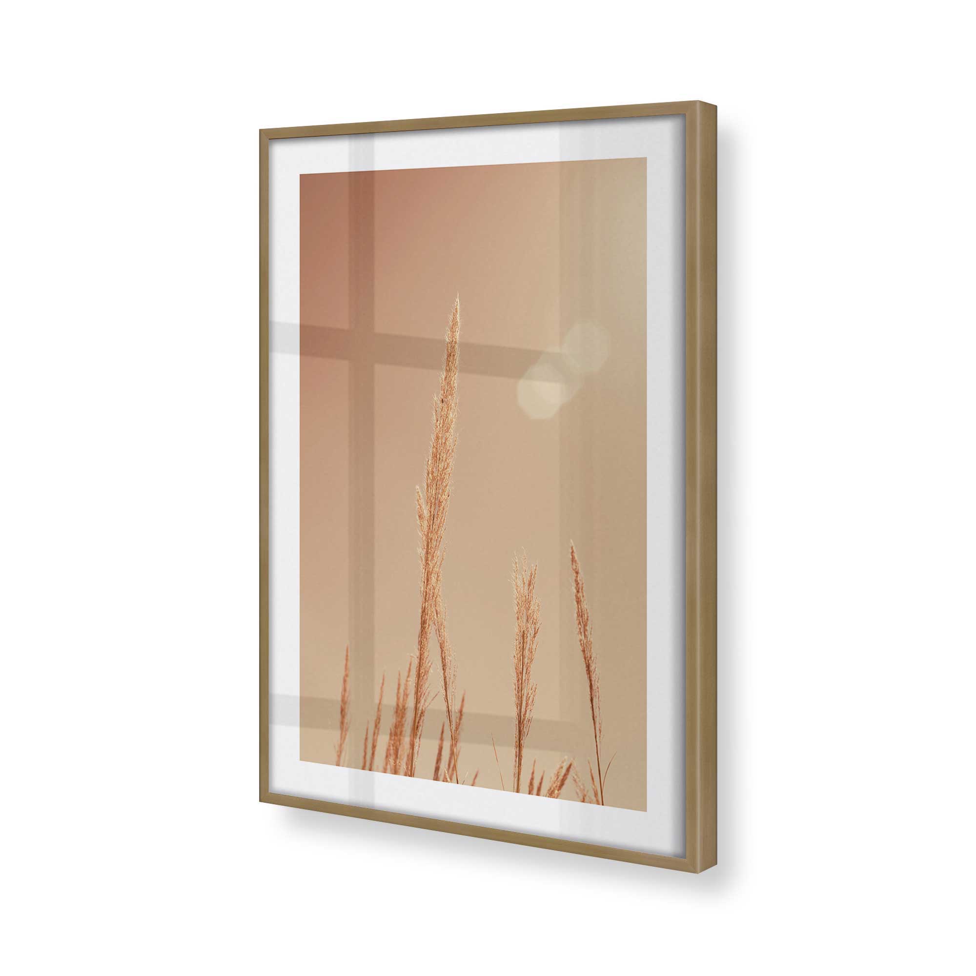 Autumn Grasses Print Wall Art - Nature Inspired Home Decor for Living Room, Bedroom & Office | Fall Landscape Painting for Rustic Farmhouse Aesthetic