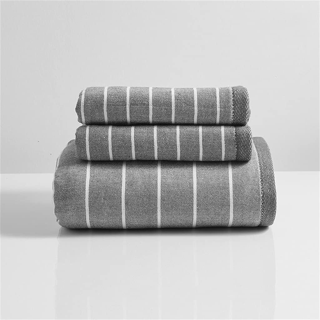 Premium 3-Piece Bath Towel Set - 100% Pure Cotton, Super Absorbent & Quick-Drying for Adults - Soft Face & Body Towels for Men & Women (Color A) - Perfect for Spa, Gym & Luxury Bathroom Use