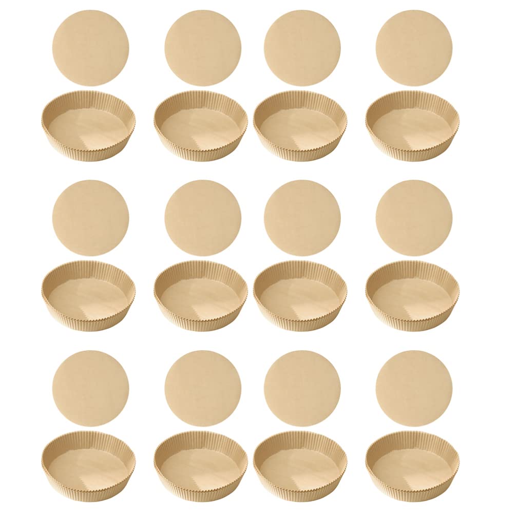 80pcs Air Fryer Paper Liners - Oil-Proof Baking & Steaming Paper Pads for Kitchen, Air Fryer, Oven & Microwave - Non-Stick Cooking & Food Prep Accessories - Perfect for Roasting, Grilling & Healthy Meal Prep