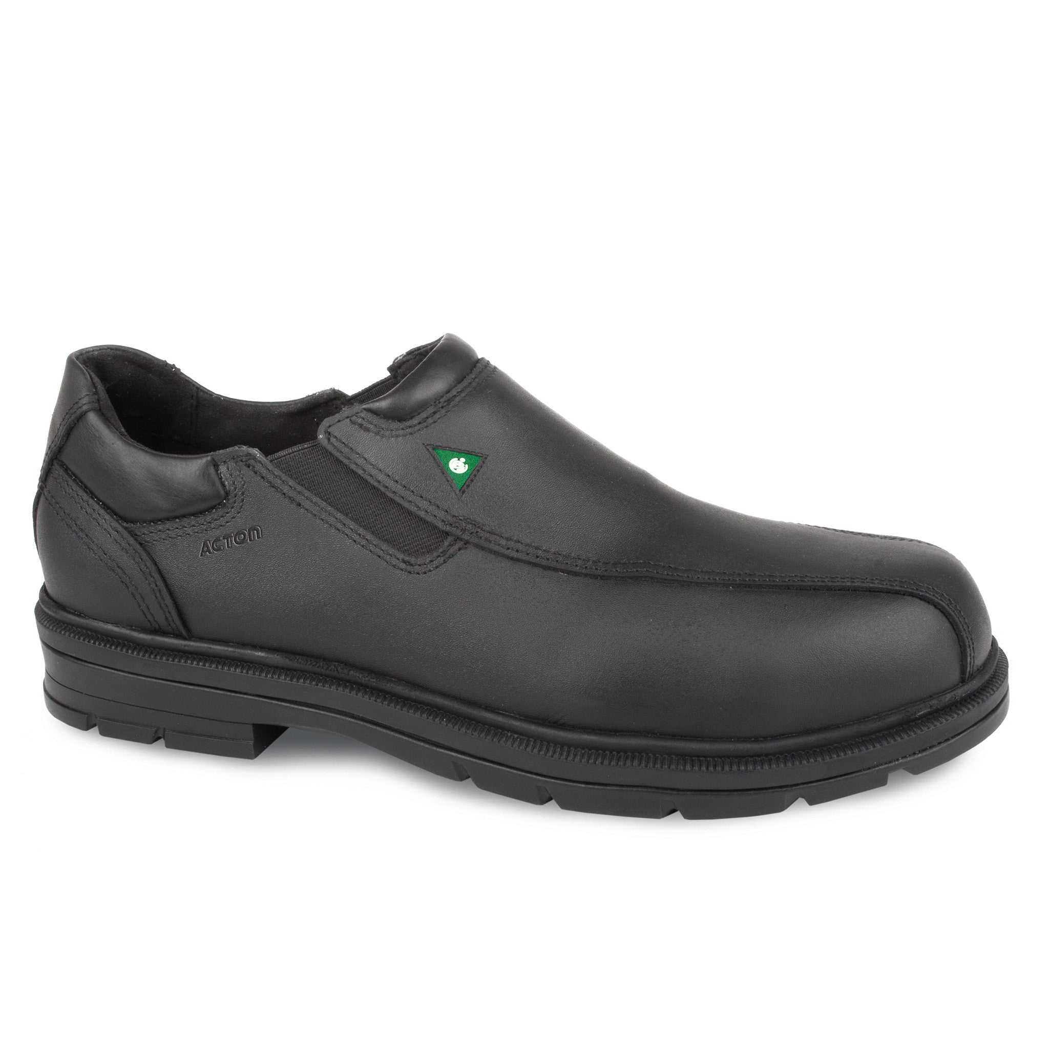 Acton Roosevelt Men's Slip-On Vegan Steel Toe Work Shoes - Comfortable & Durable Safety Footwear for Construction, Warehouse & Industrial Work