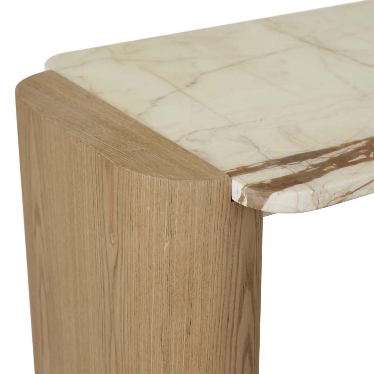 Floyd Marble Shelf Console Table - Modern Entryway Table with Floating Shelf for Hallway, Living Room & Bedroom Decor | Sturdy & Stylish Design for Small Spaces
