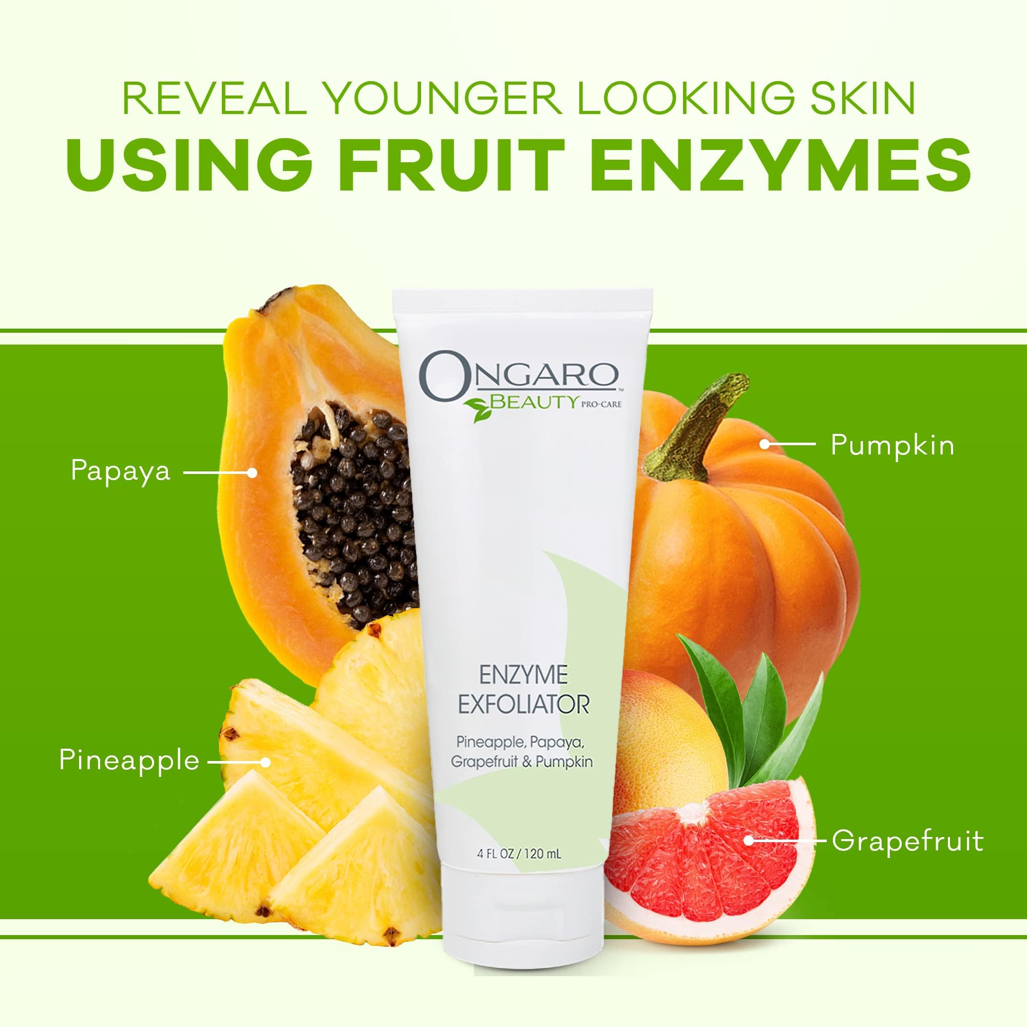 Ongaro Beauty Facial Rejuvenation Kit - Anti-Aging Eye Cream, Exfoliating Face Scrub & Hydrating Moisturizer for Wrinkles, Dry Skin & Dullness | Complete 3-Step Skincare Routine for Day & Night Use