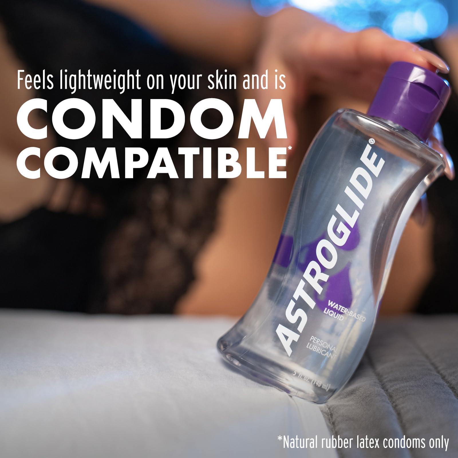 Astroglide Water Based Personal Lubricant (5oz) - Long Lasting Sex Lube for Men, Women & Couples - Safe with Toys - Pack of 3 - Perfect for Sensitive Skin, Intimate Moments & Enhanced Pleasure