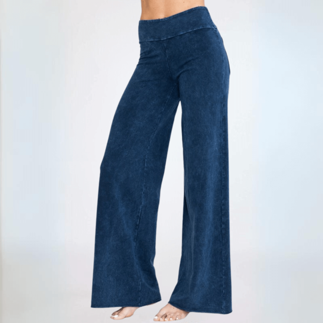 Stylish Comfortable Wide Leg Pants for Women - Made in USA - Perfect for Work, Travel & Everyday Wear