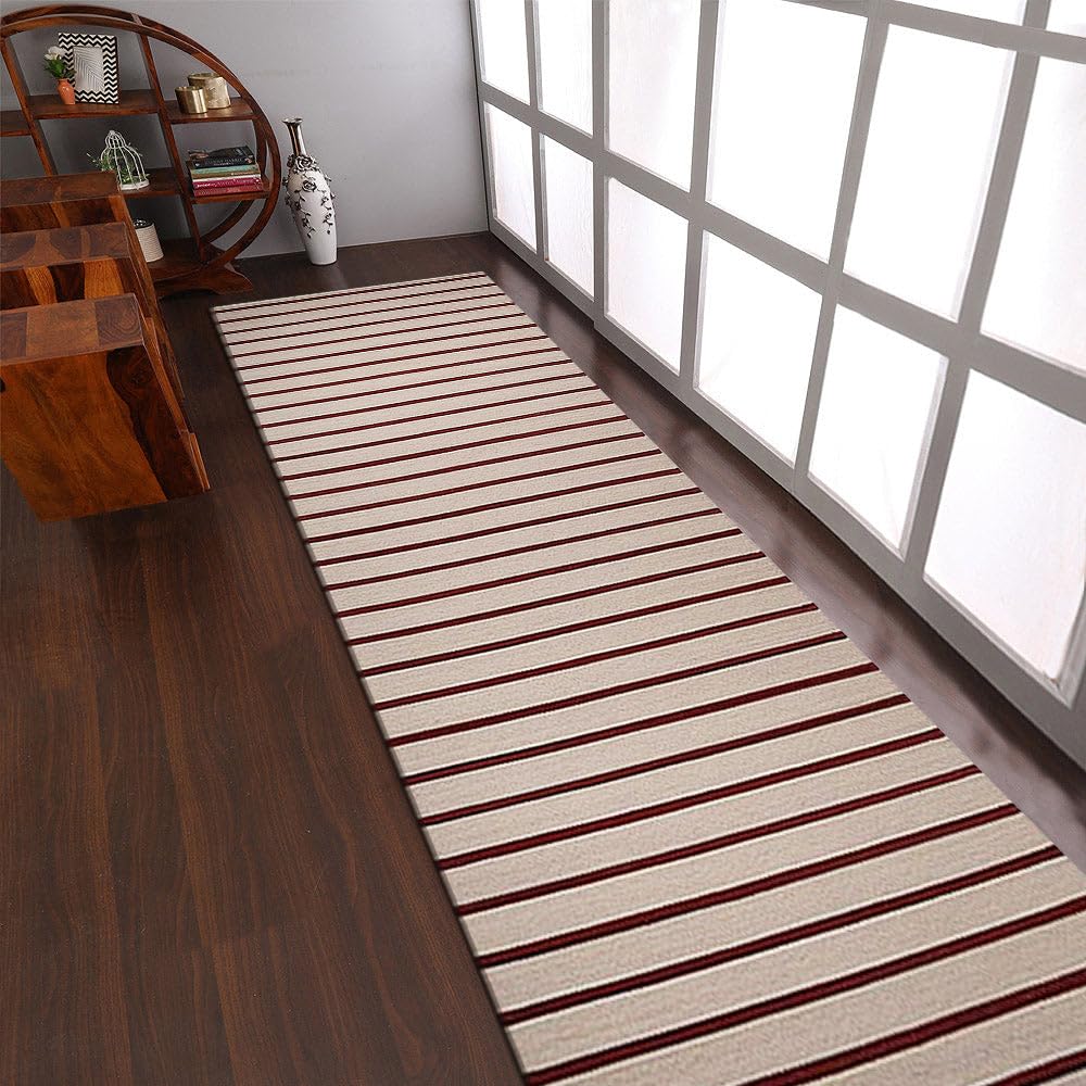 Handwoven Flat Weave Kilim Wool Eco-Friendly Area Rug - 2'6