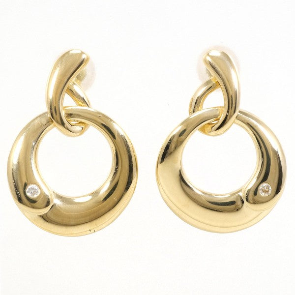 18K Yellow Gold Diamond Earrings for Women - Elegant Stud Earrings with Real Diamonds - Perfect for Weddings, Anniversaries & Special Occasions