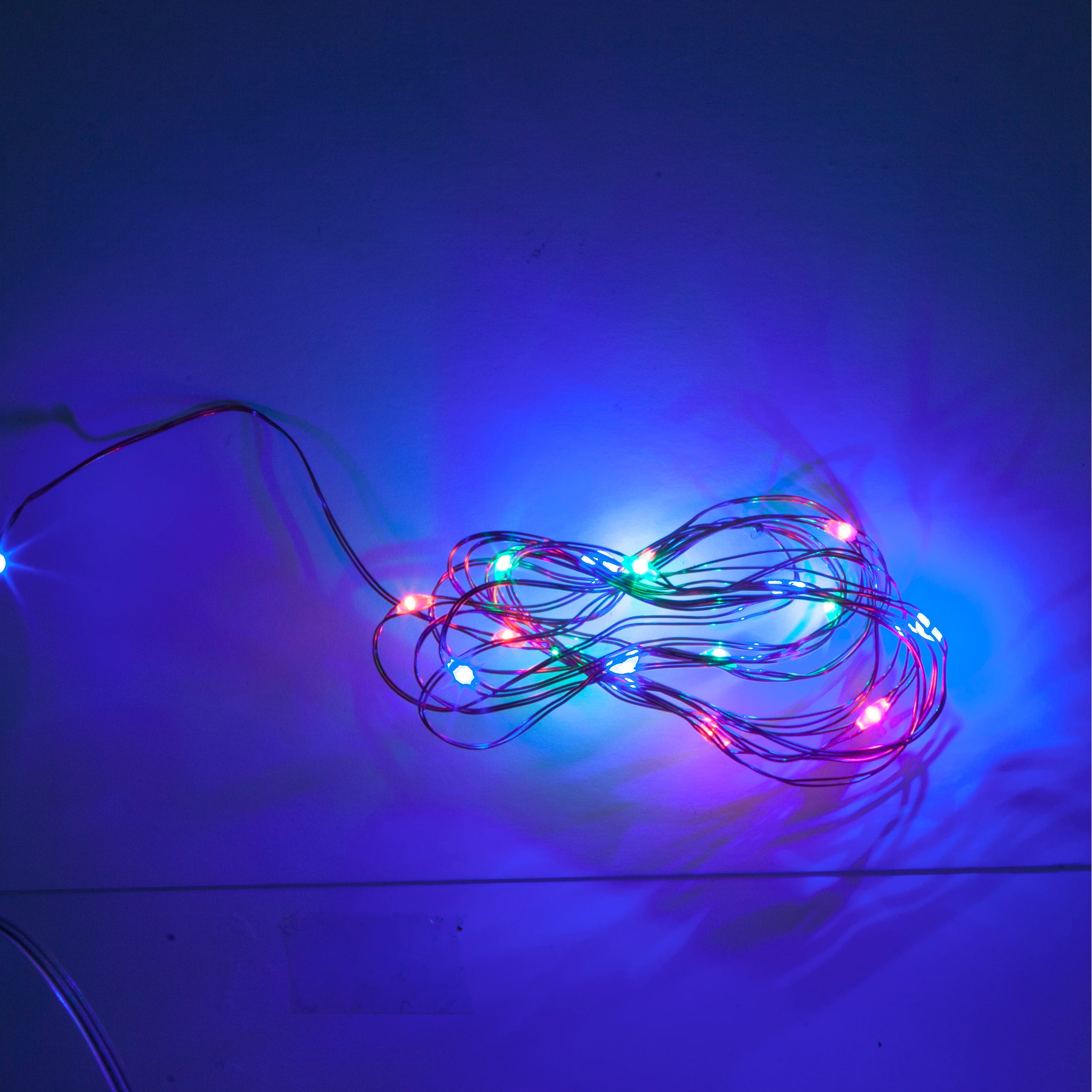 Vibrant Multicolor Copper Fairy String Lights - 20ft 50 LED Waterproof Outdoor/Indoor Decorative Lighting for Christmas, Wedding, Party, Garden, Patio, and Home Decor