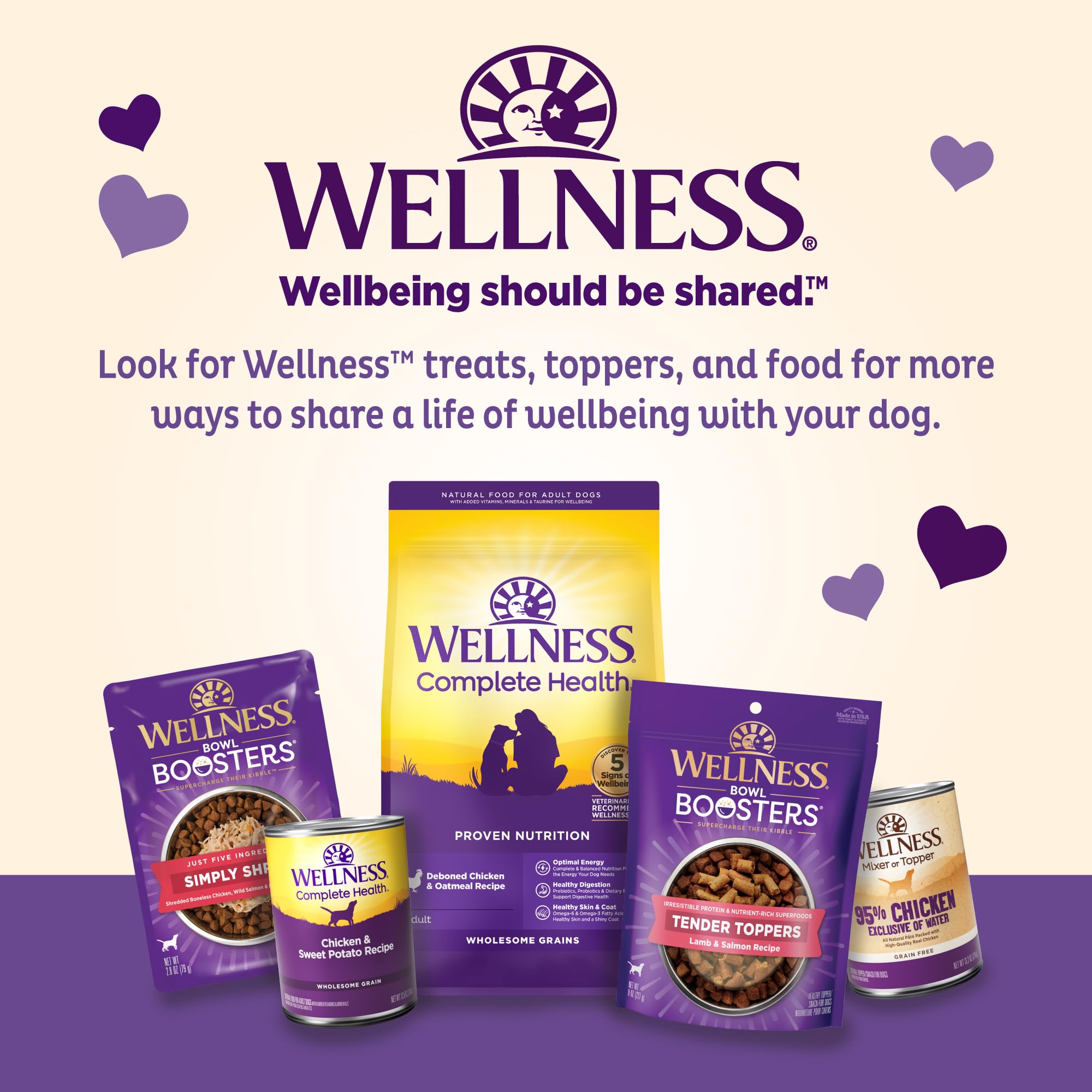 Old Mother Hubbard Wellness Bits of Love P-Nuttier Natural Peanut Butter Dog Treats - 6oz Bag | Healthy Valentine's Day Dog Biscuits | Grain-Free Training Rewards for Small & Large Dogs | Perfect for Special Occasions, Birthday Gifts & Daily Snacks