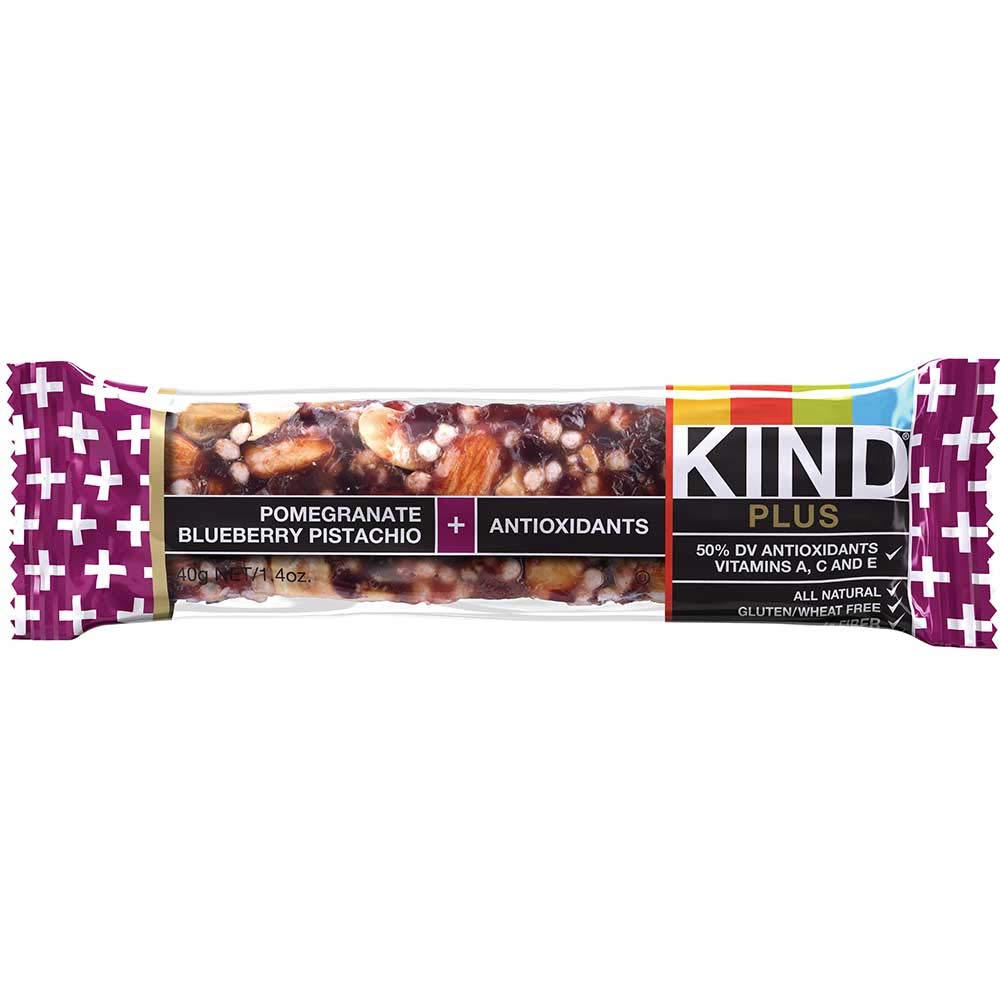 Kind Healthy Pomegranate Blueberry Pistachio Snack Bars - 1.4oz (72 Count Case) | Gluten Free, Non-GMO Energy Bars for Hiking, Office & On-the-Go Snacks