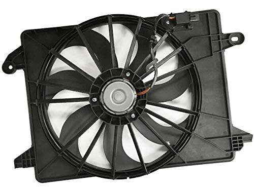 2009-2018 Dodge Charger Single Fan Replacement - Auxiliary Cooling Fan Assembly | Perfect for Engine Cooling & Overheating Prevention | Fits All Dodge Charger Models (Except Dual Fan Versions)