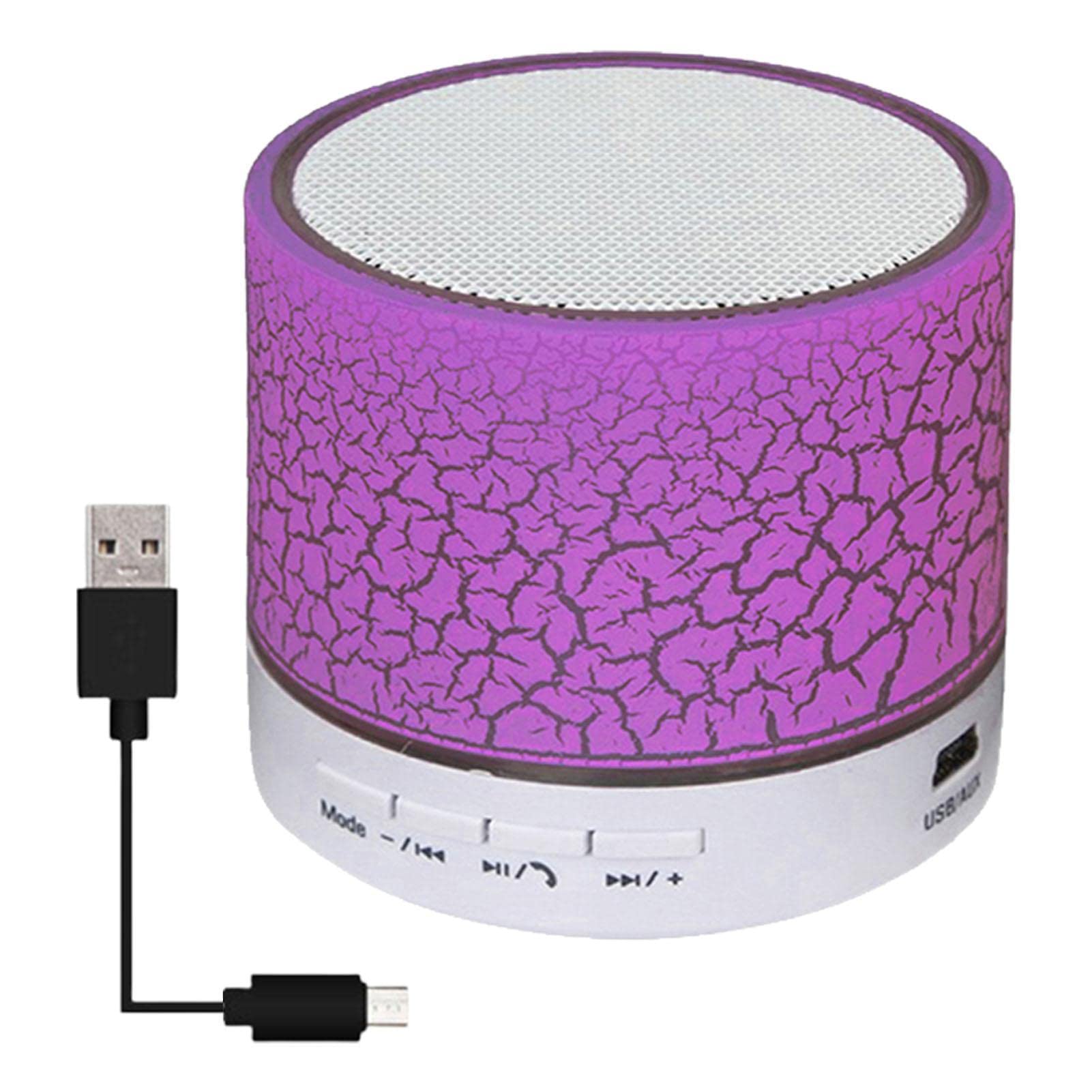 VENTDOUCE Tiny Wireless Bluetooth Speaker - Portable Mini Speaker with Colorful LED Lights, Compact Design for Home, Travel, Shower & Car Use | Waterproof Outdoor Speaker for Pool Party, Camping & Beach