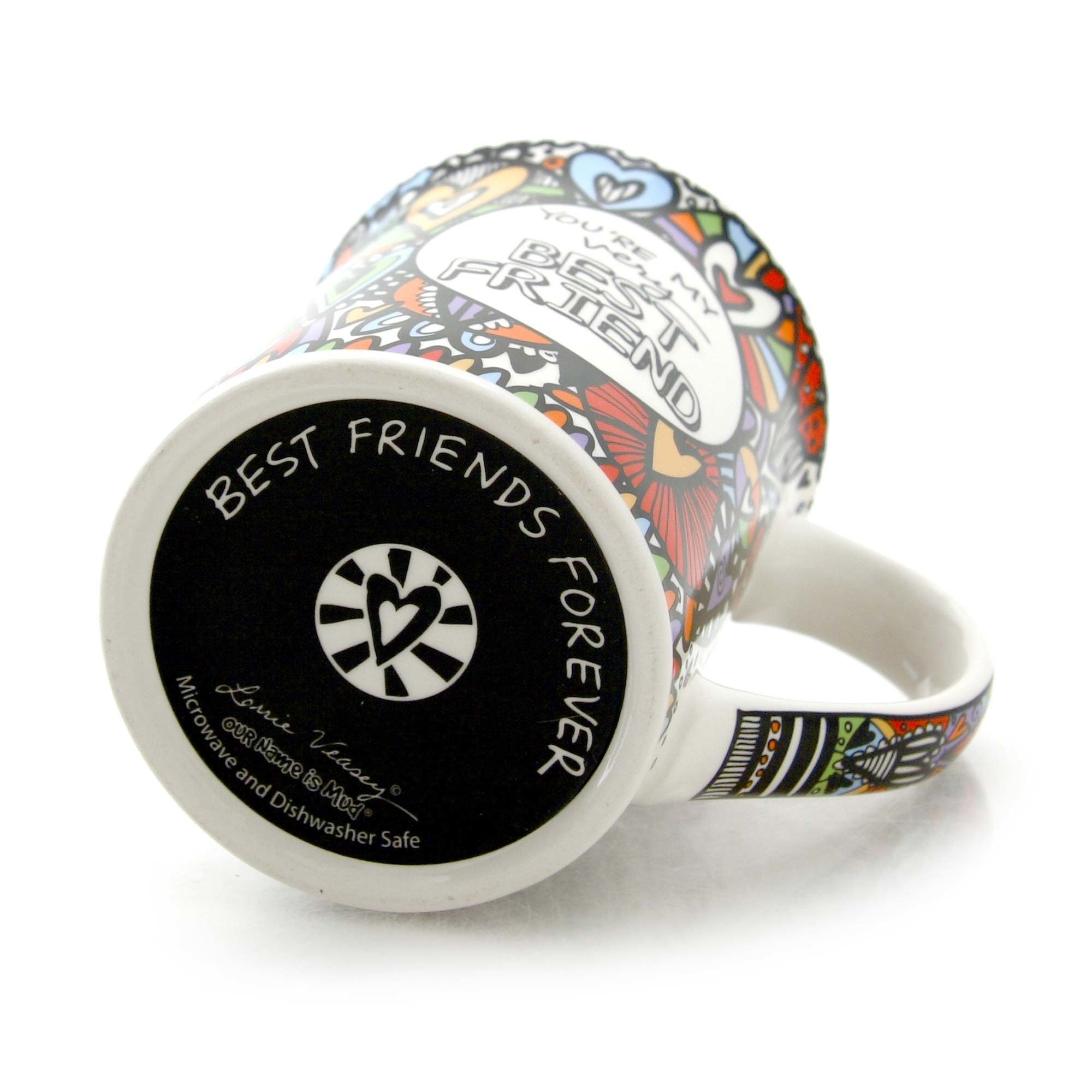 Our Name is Mud Best Friend Cuppa Doodle Stoneware Mug, 16 oz - Perfect for Coffee, Tea, and Heartwarming Gifts