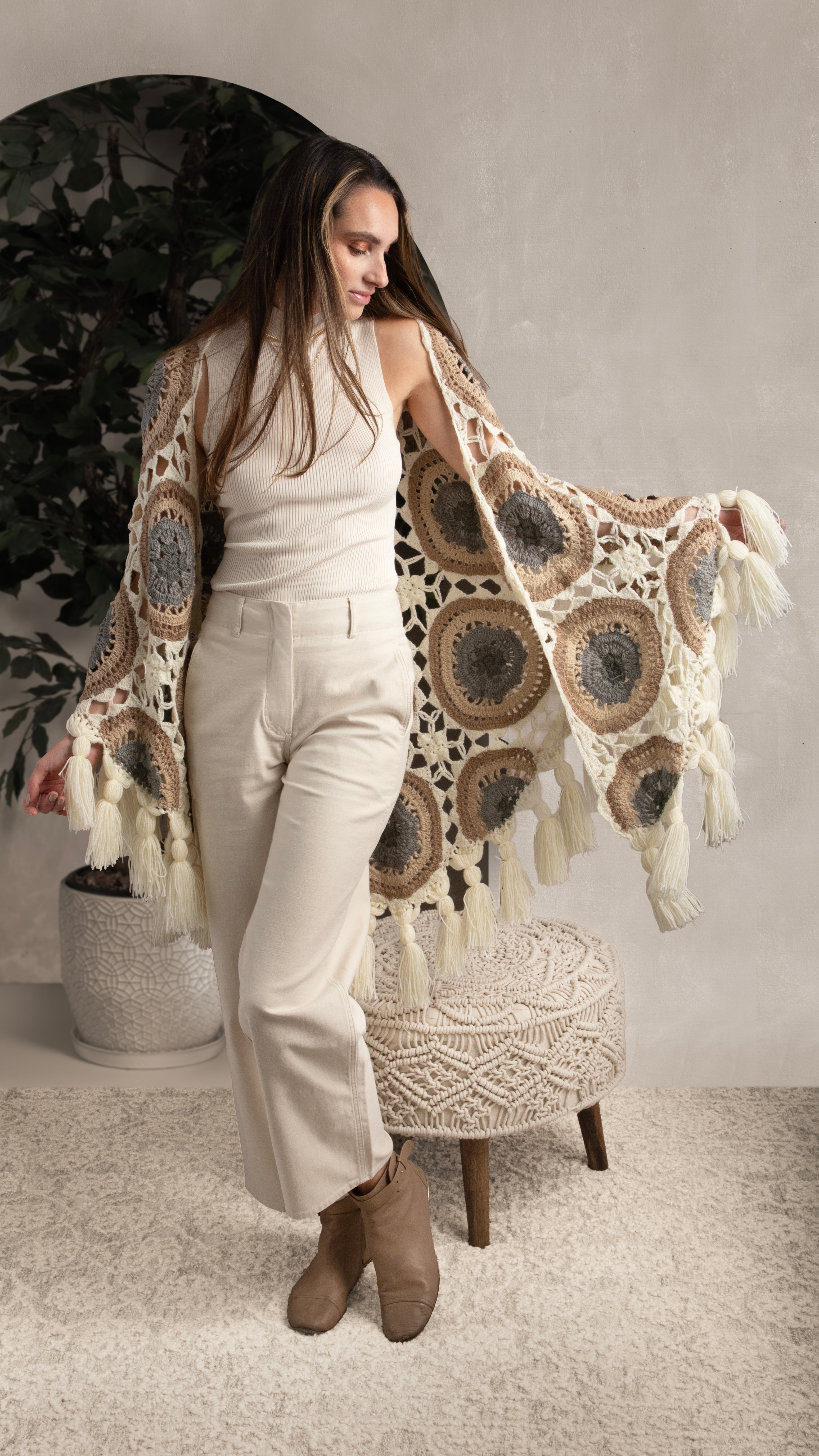 Handmade Crocheted Sunshine Shawl - Soft & Lightweight Wrap for Women - Perfect for Beach, Weddings & Cozy Evenings