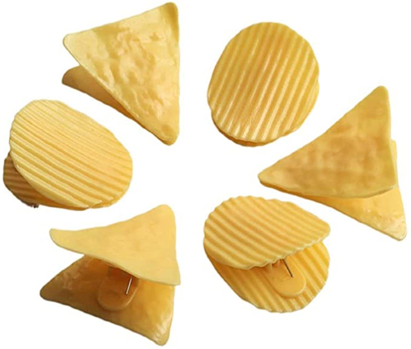 STMXSONAIEL Cute Food Clips Set - 6pcs Plastic Sealing Clips for Chips, Snacks, Bread Bags & Kitchen Storage | Perfect for Keeping Food Fresh & Organized