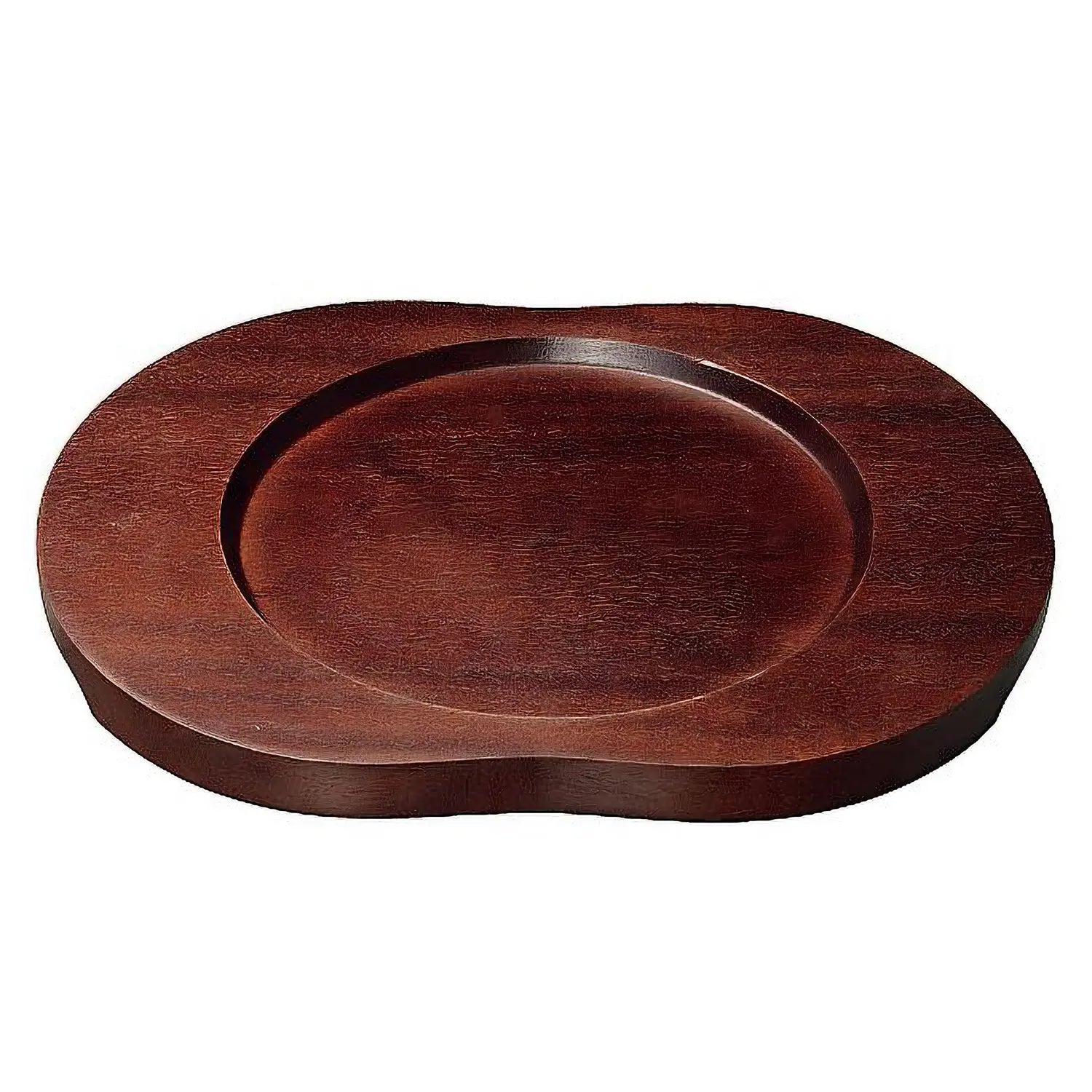 EBM Wooden Base for Round Sizzler Platter - Durable Serving Stand for Hot Dishes, Perfect for Restaurants, Catering & Home Dining