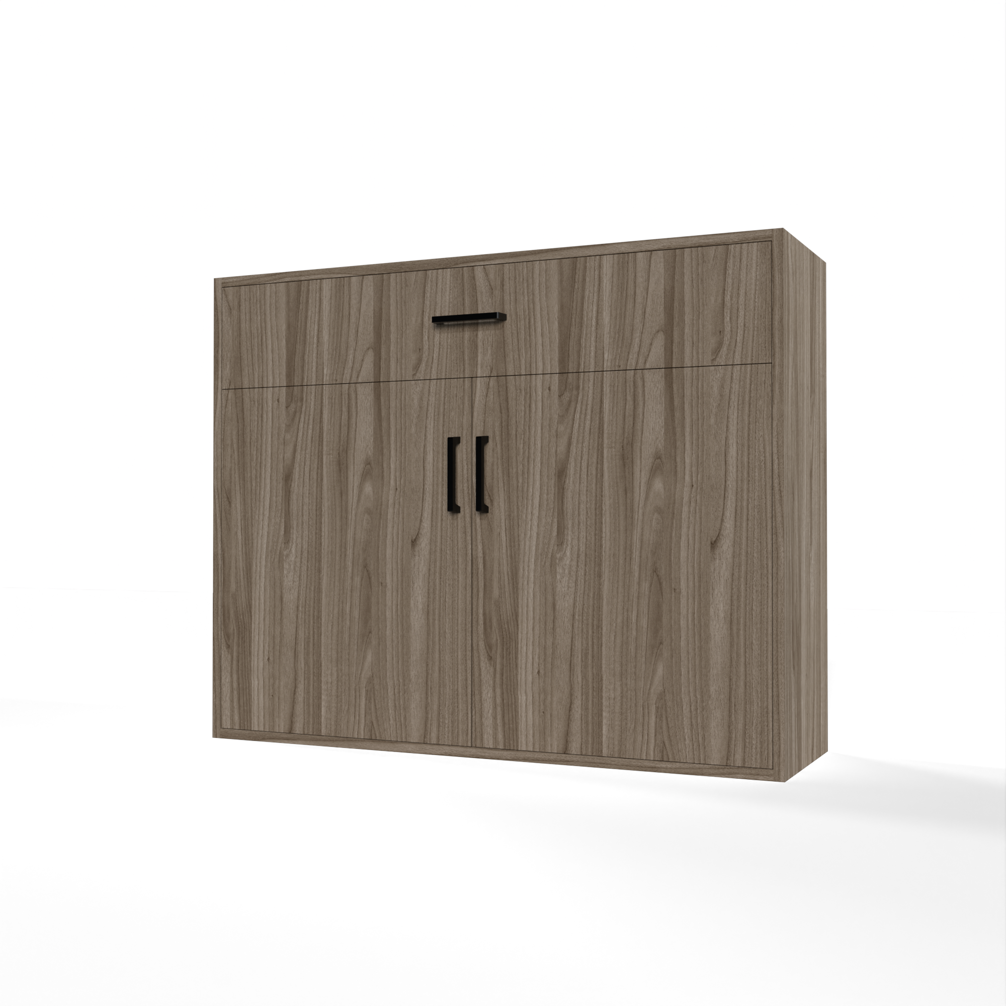 GrandCellar™ 10-Column Full Depth Wine & Liquor Storage Cabinet with Black Handle Pulls - Perfect for Home Bars, Dining Rooms & Wine Cellars