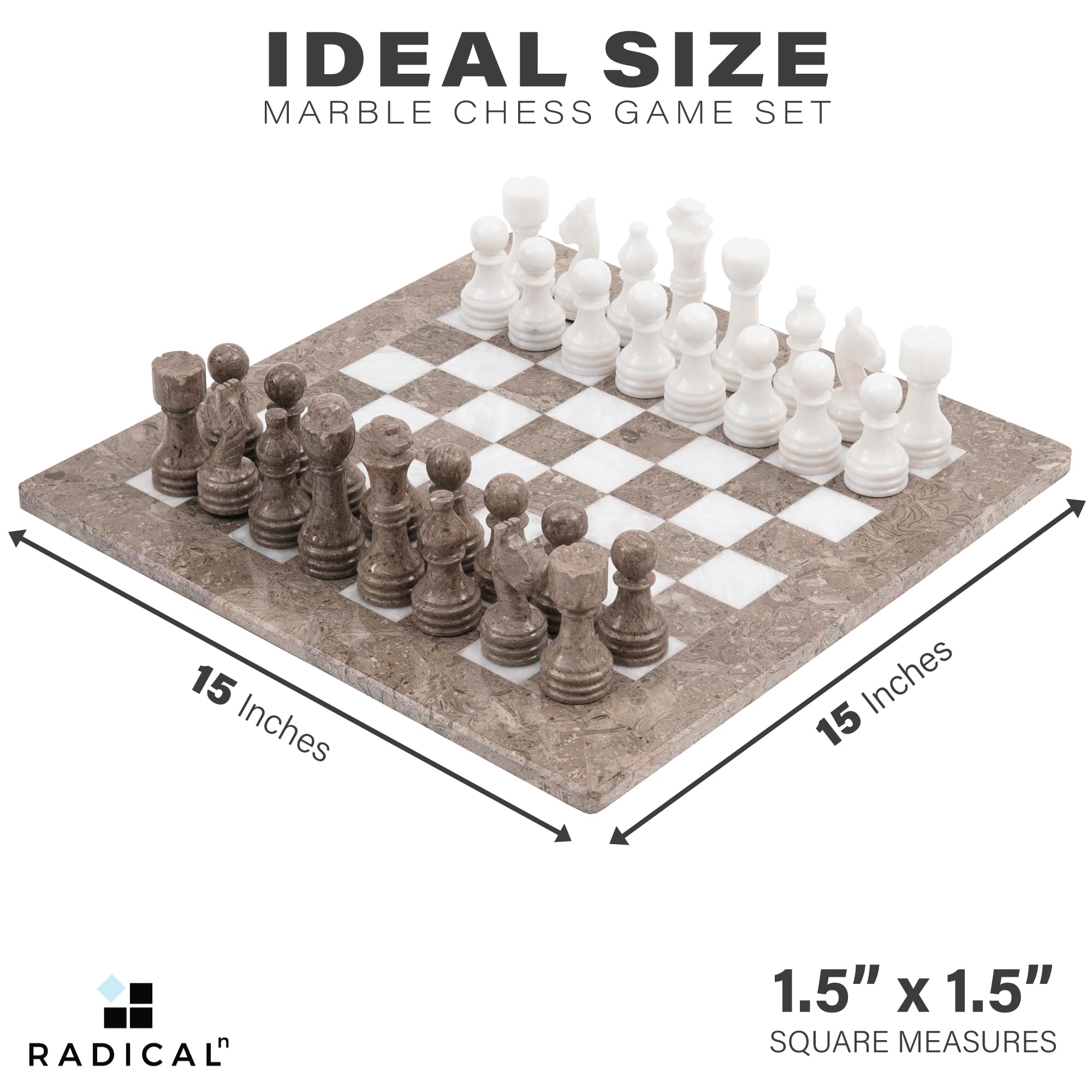 Premium Handmade Marble Chess Set - 15