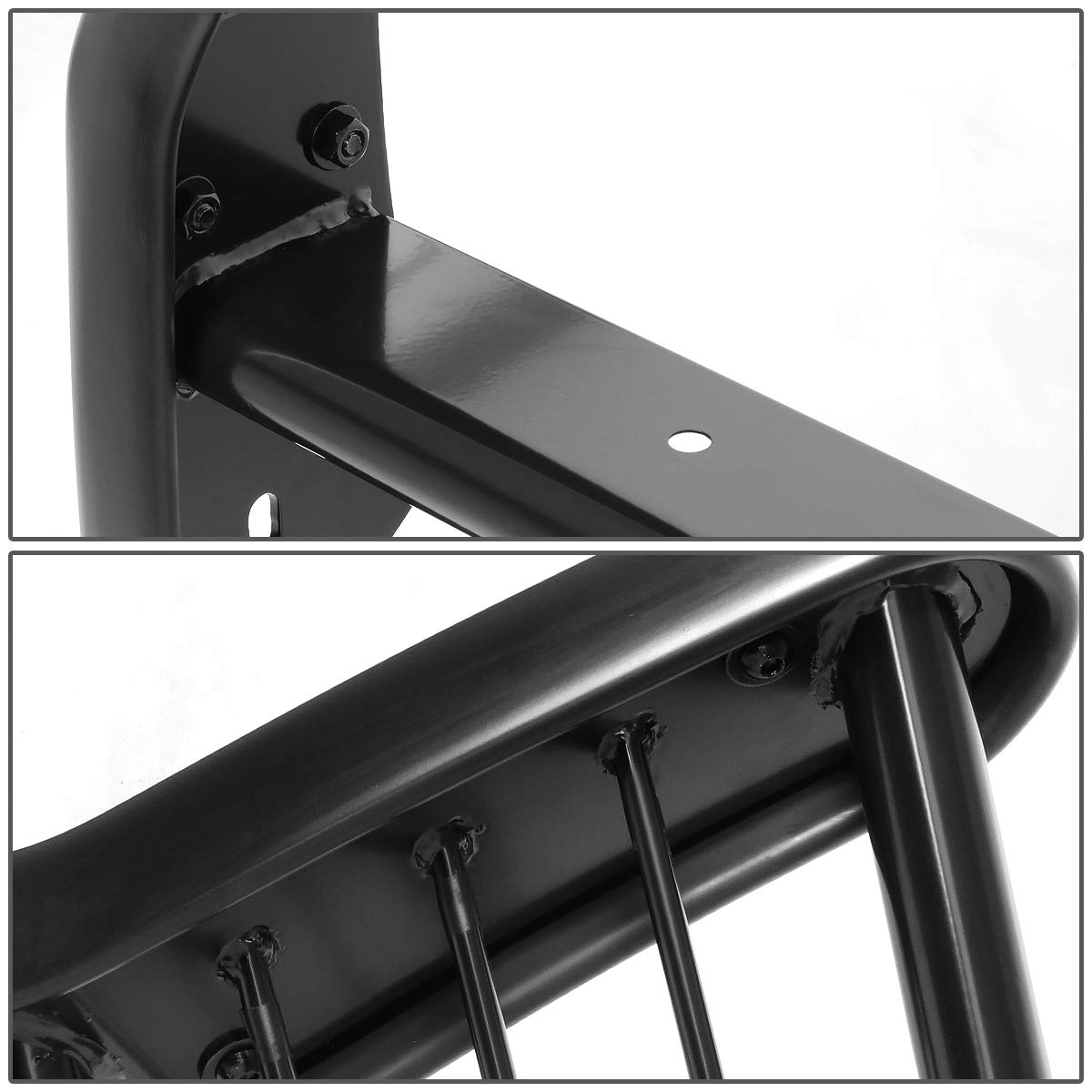 DNA Motoring GRILL-G-083-BK Black Powder-Coated Front Bumper Grille Guard | Compatible with 2016-2019 Toyota Tacoma | Off-Road Protection & Style Enhancement