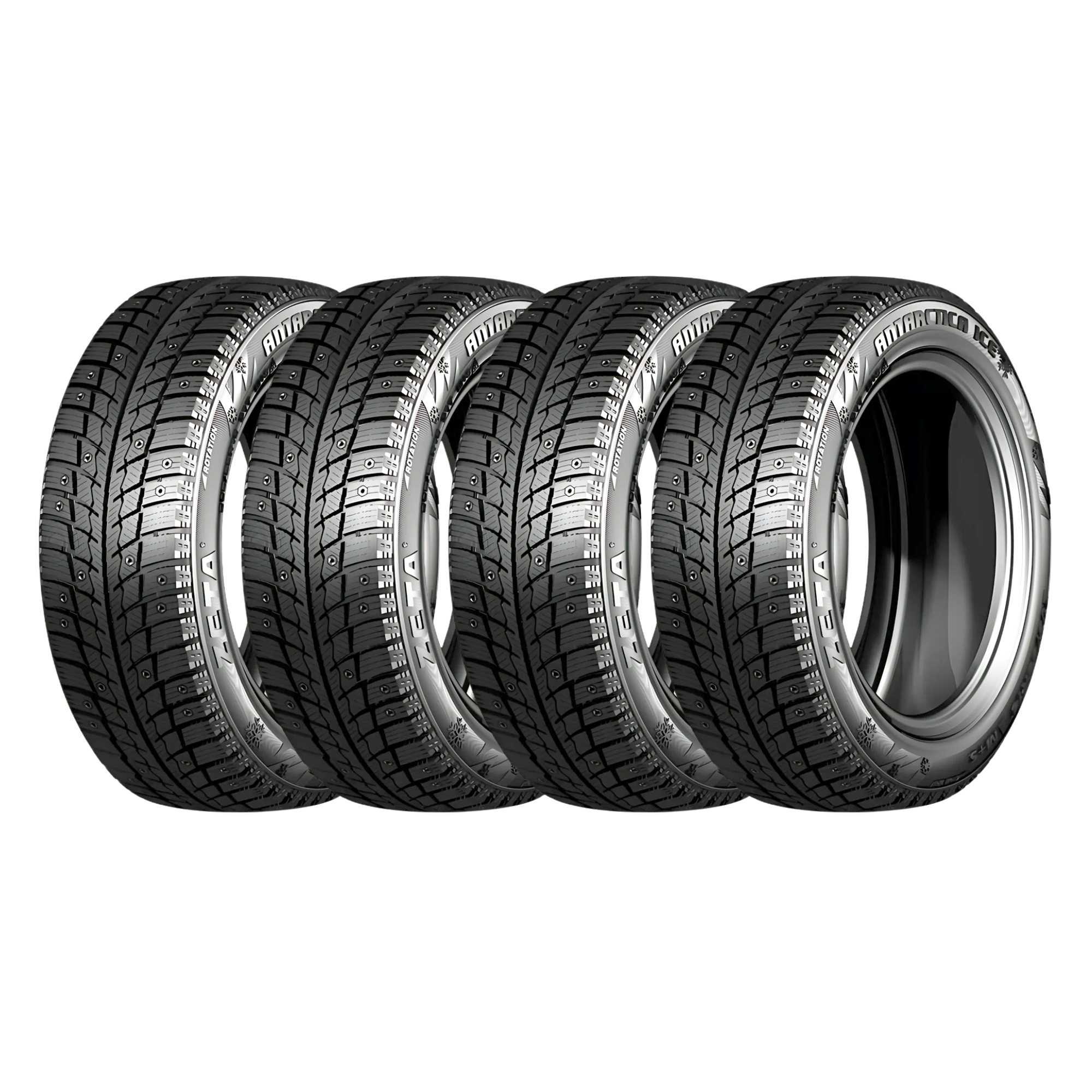 4 Pack 175/65R14 Zeta Antarctica Ice 82T Winter Tires - Superior Traction for Snowy Roads & Icy Conditions - Perfect for SUVs, Sedans & Winter Commuting