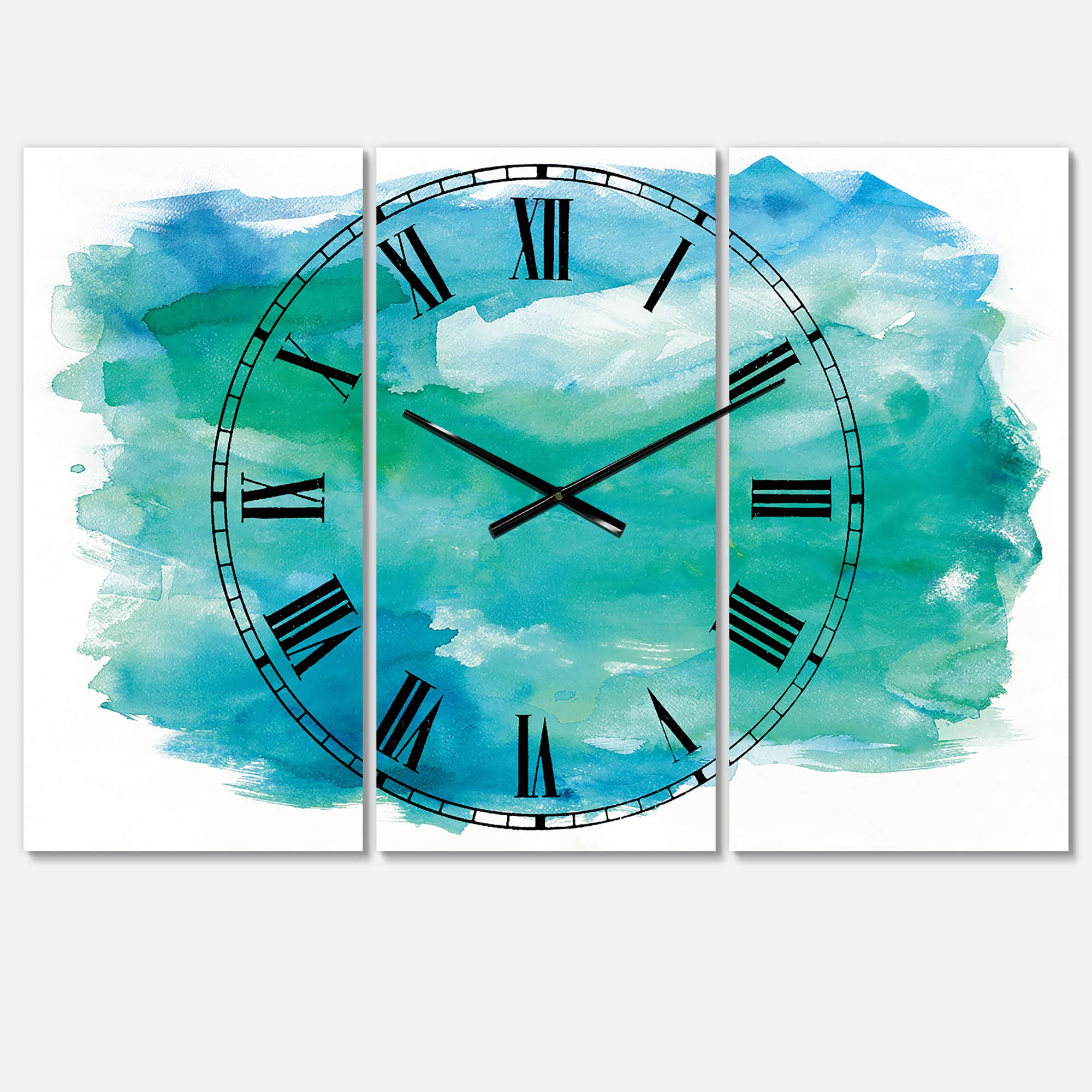 Designart Three White Ducks Farmhouse Wall Clock - Round Metal Wall Art Decor for Living Room, Bedroom, Office | Rustic Home Decor & Unique Gift Idea